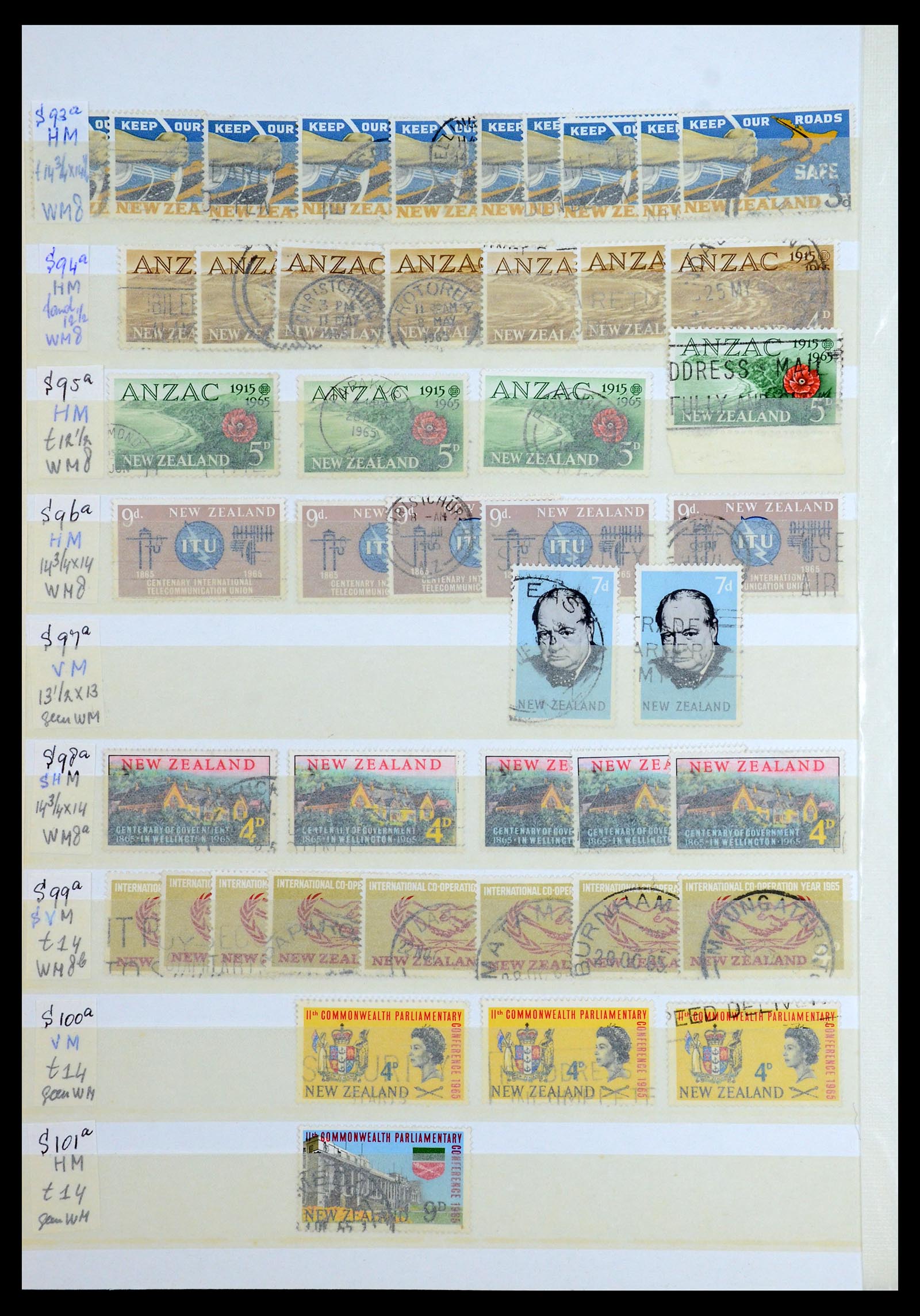 35735 074 - Postzegelverzameling 35735 Nieuw Zeeland 1856-2000.