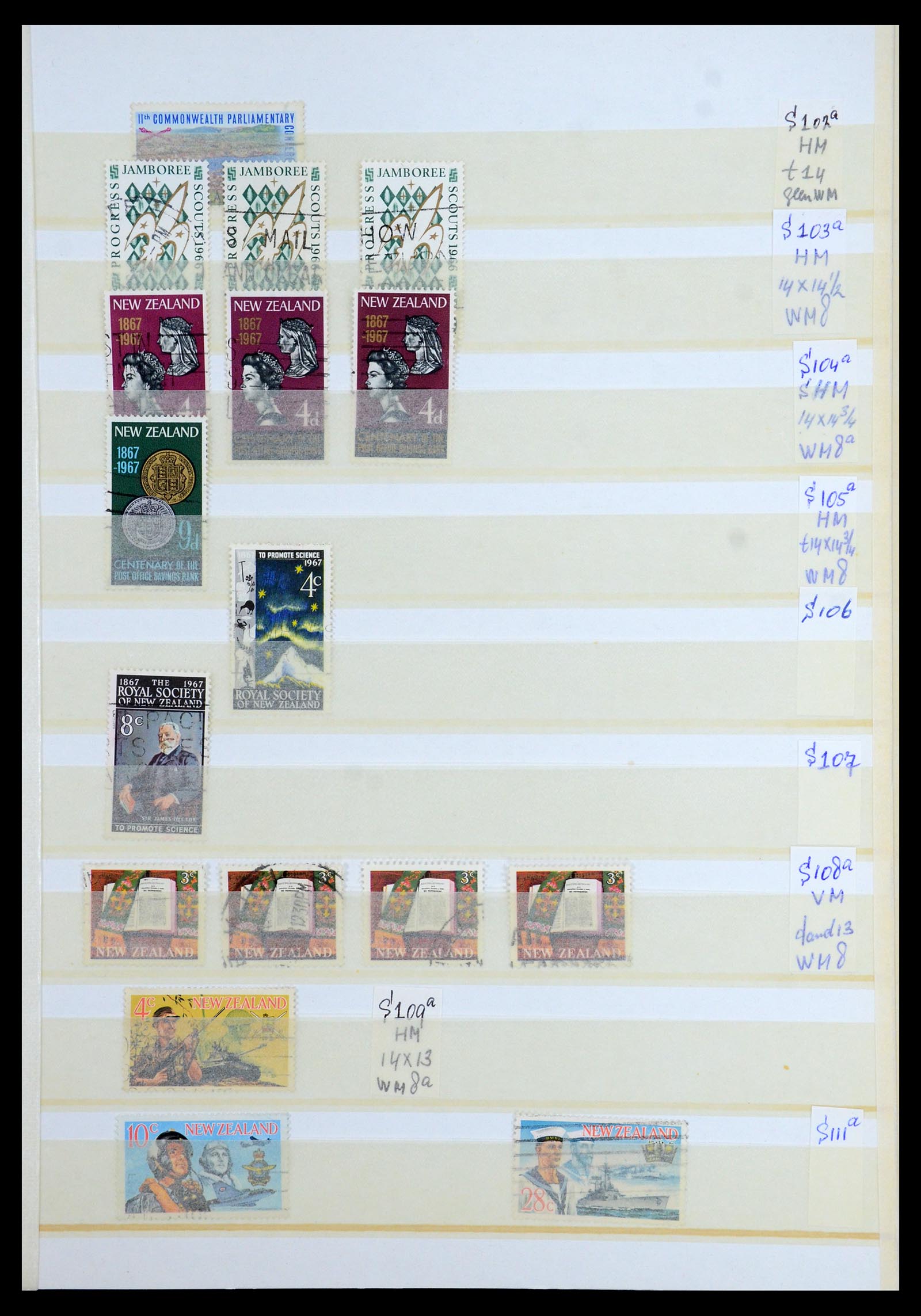 35735 075 - Postzegelverzameling 35735 Nieuw Zeeland 1856-2000.