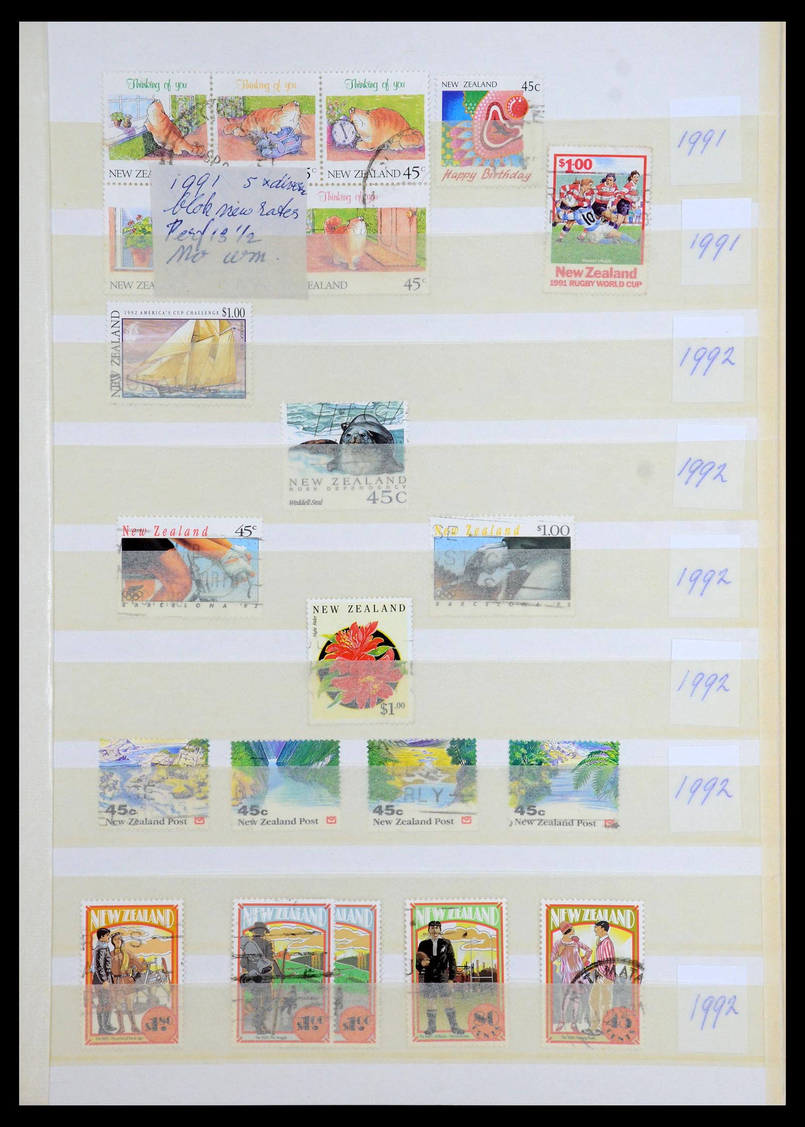35735 101 - Postzegelverzameling 35735 Nieuw Zeeland 1856-2000.