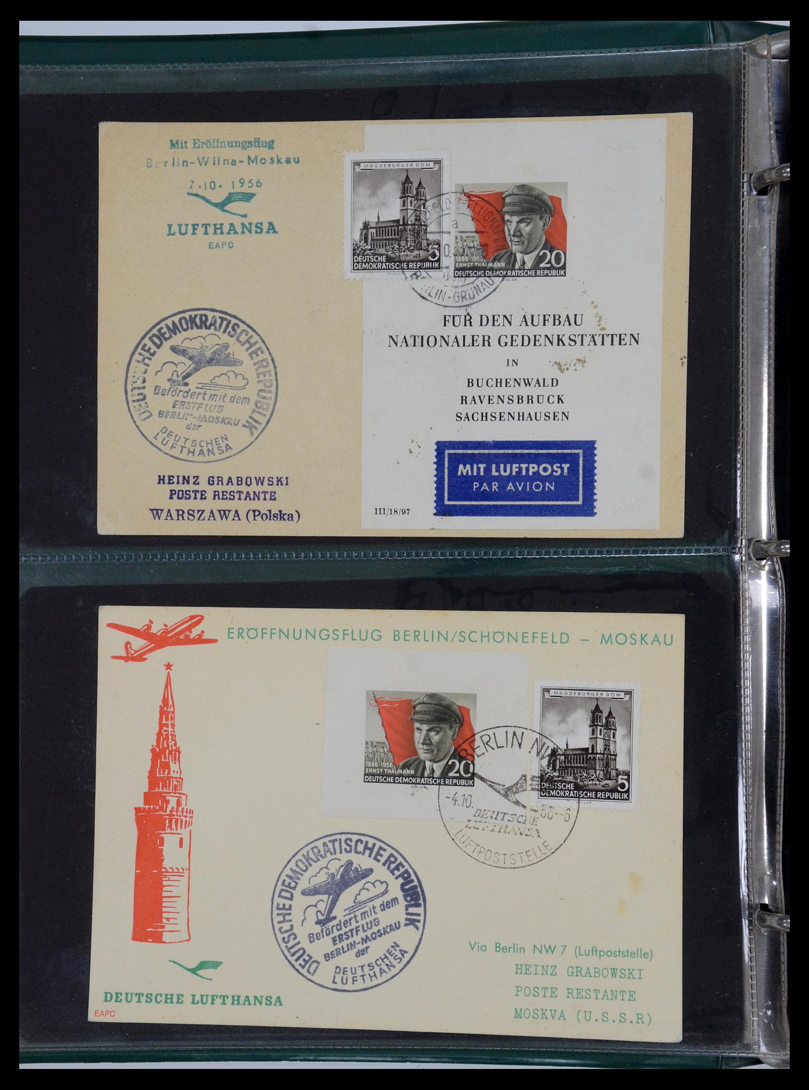 35736 002 - Postzegelverzameling 35736 Wereld luchtpostbrieven.