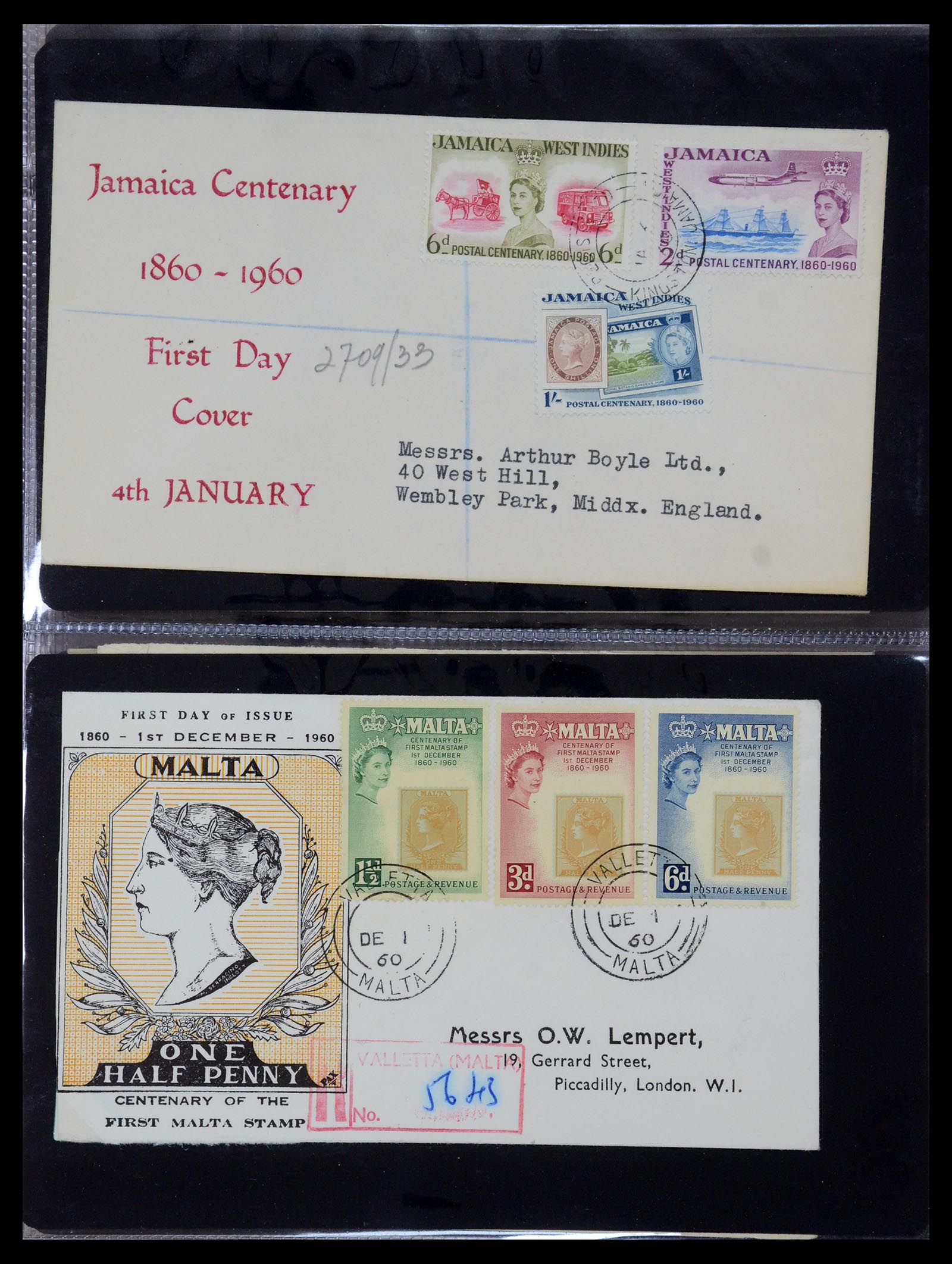 35736 010 - Postzegelverzameling 35736 Wereld luchtpostbrieven.