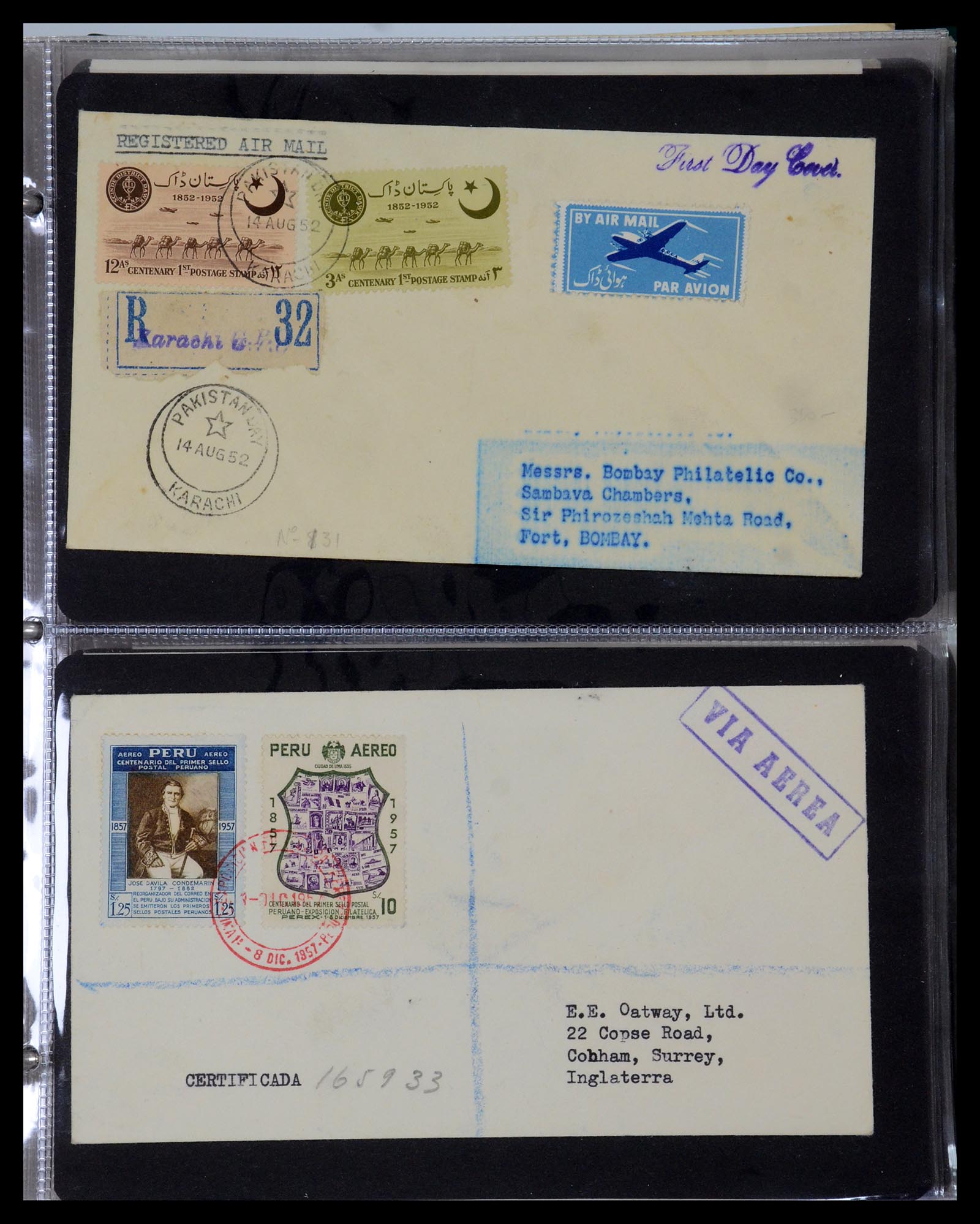 35736 016 - Stamp Collection 35736 World airmail covers.