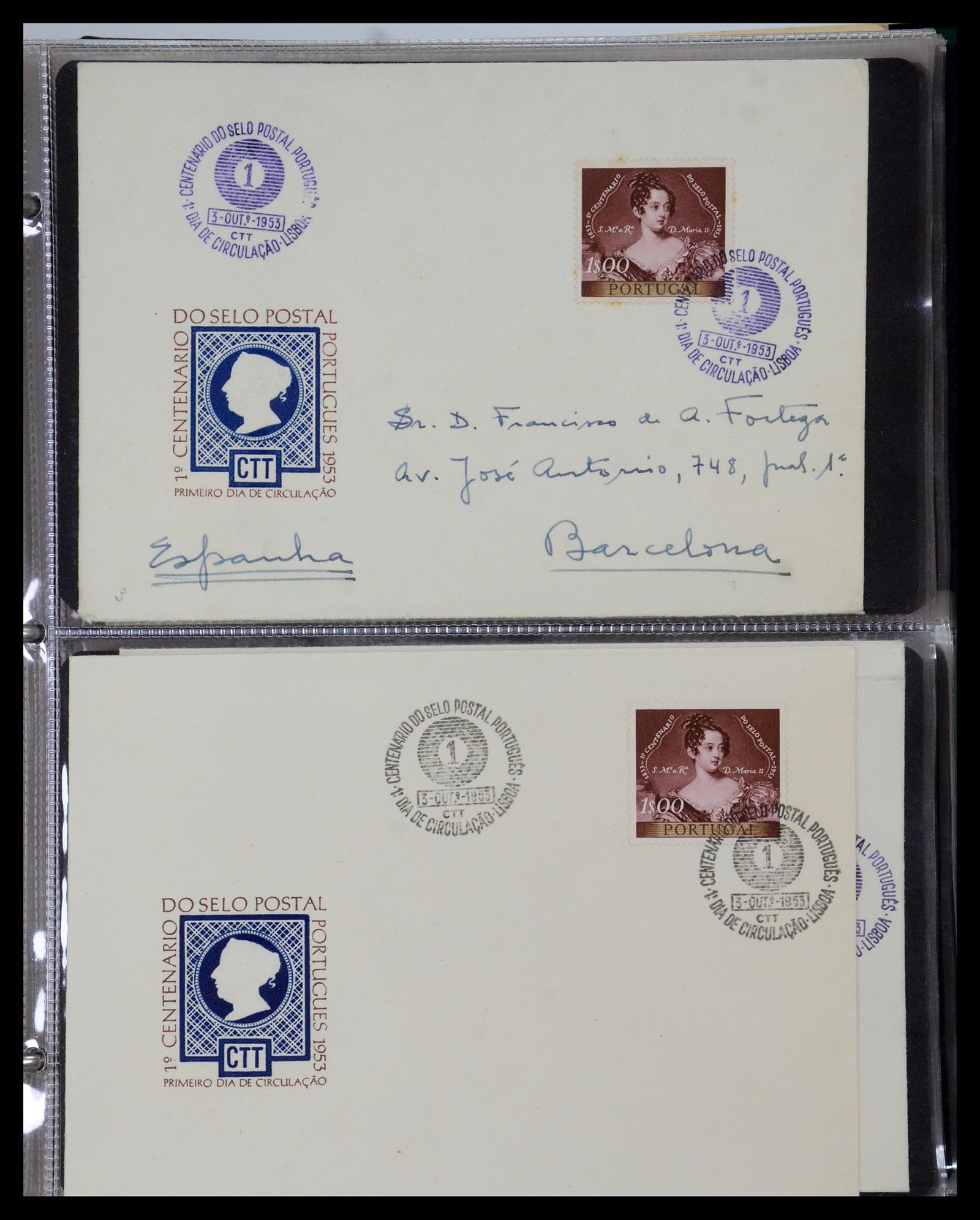 35736 020 - Postzegelverzameling 35736 Wereld luchtpostbrieven.