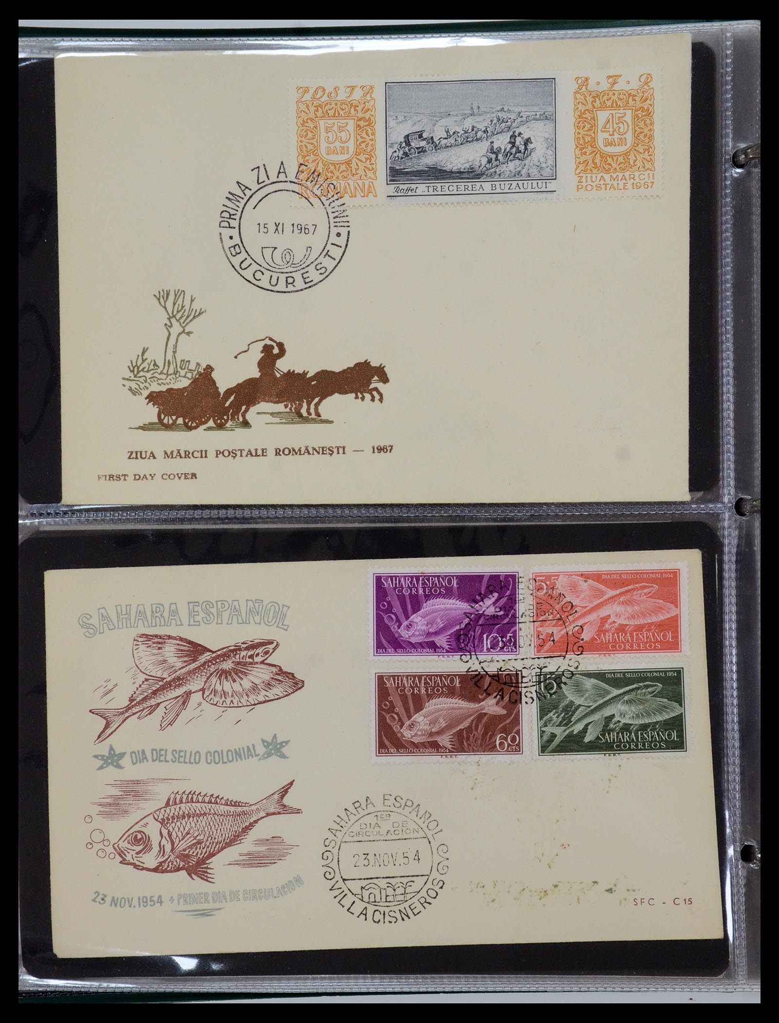 35736 025 - Postzegelverzameling 35736 Wereld luchtpostbrieven.