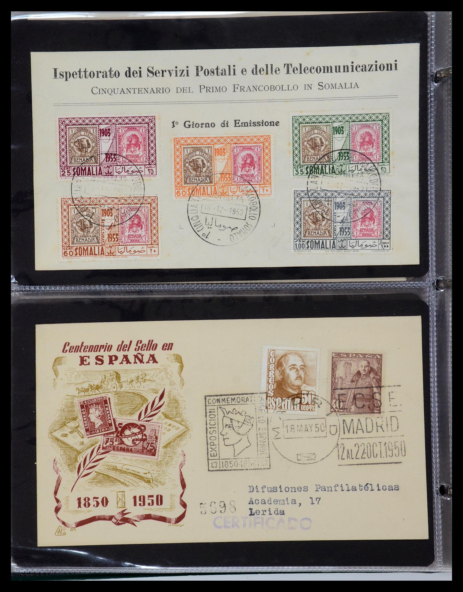 35736 027 - Postzegelverzameling 35736 Wereld luchtpostbrieven.
