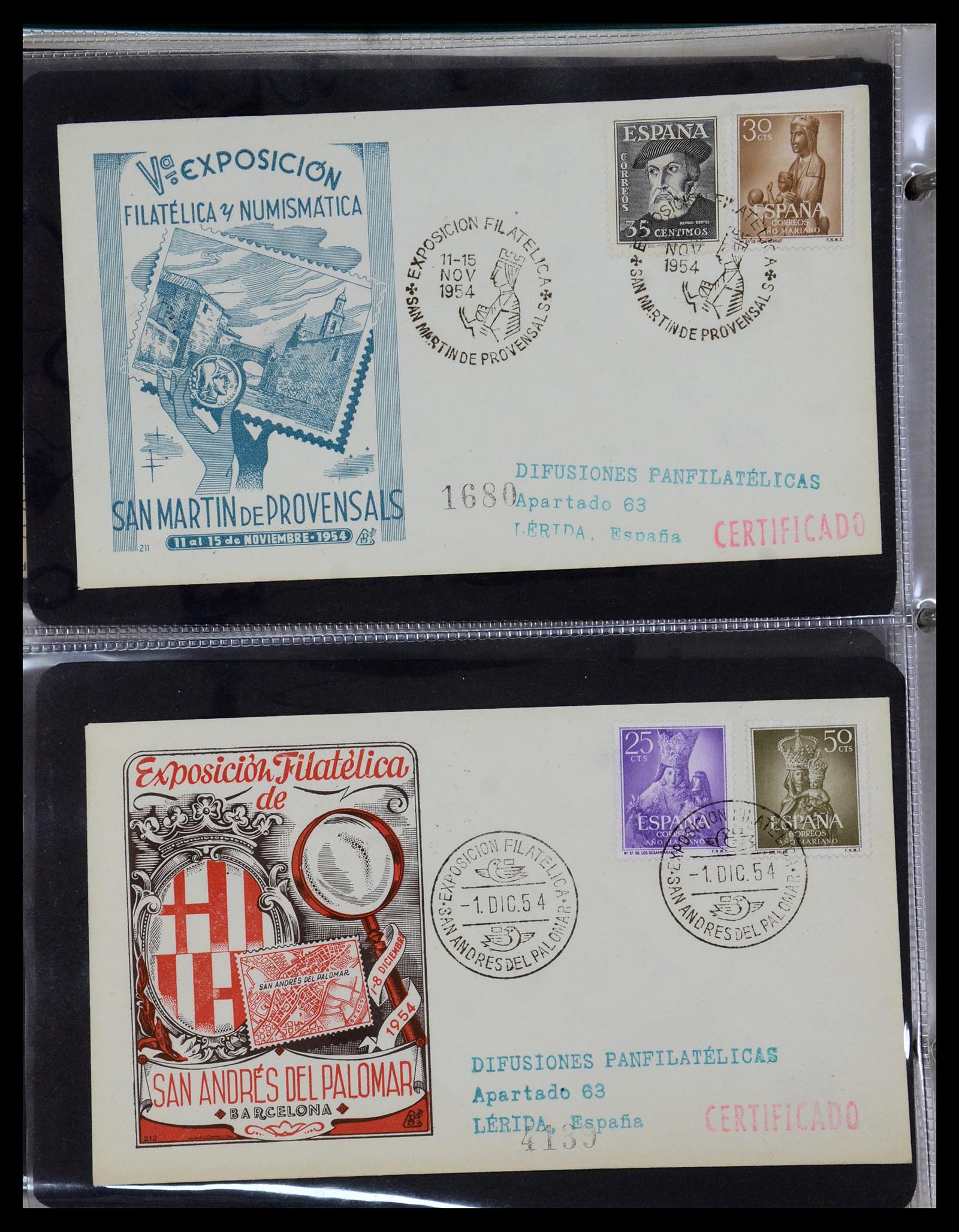 35736 034 - Postzegelverzameling 35736 Wereld luchtpostbrieven.