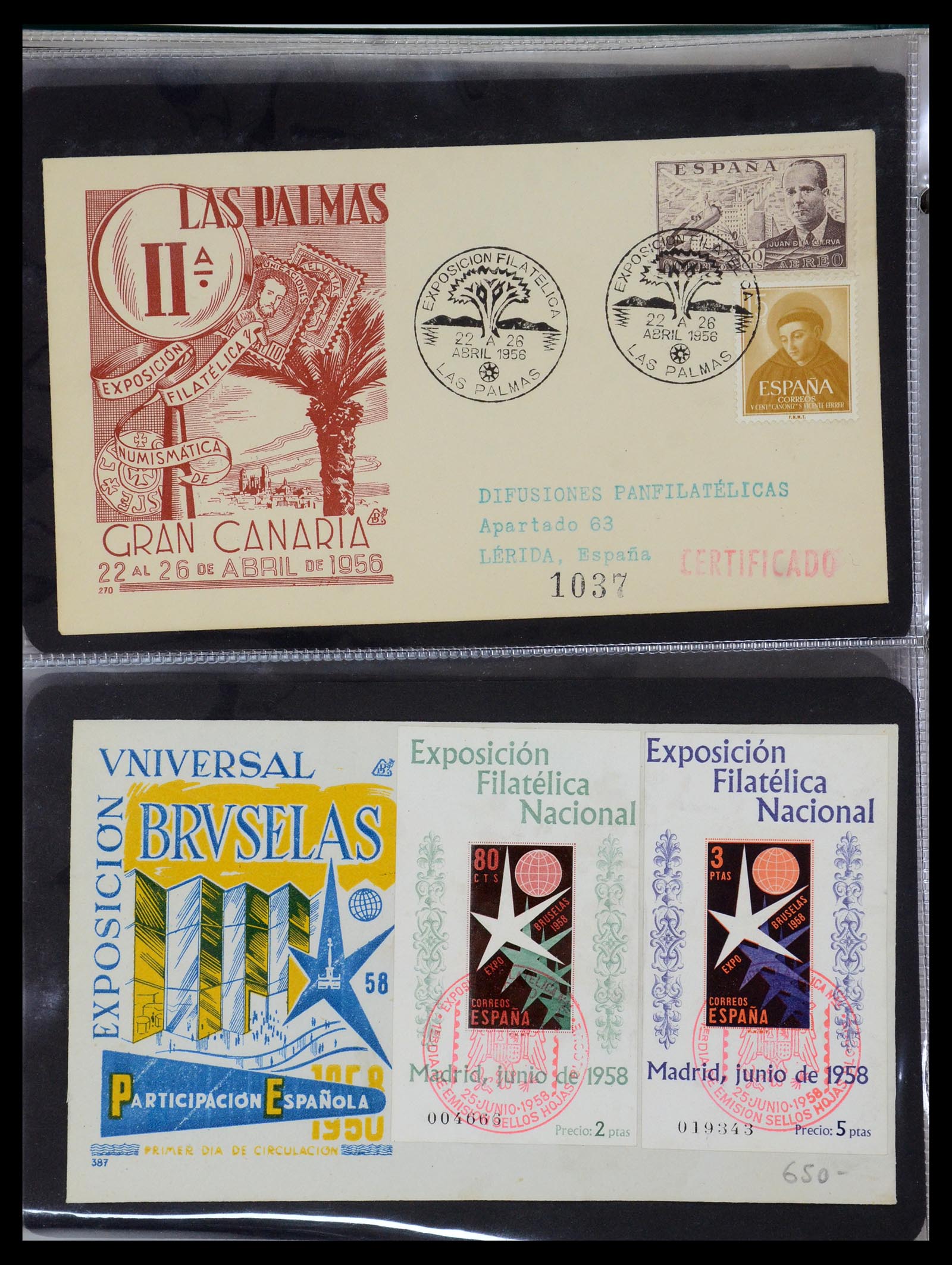 35736 036 - Postzegelverzameling 35736 Wereld luchtpostbrieven.