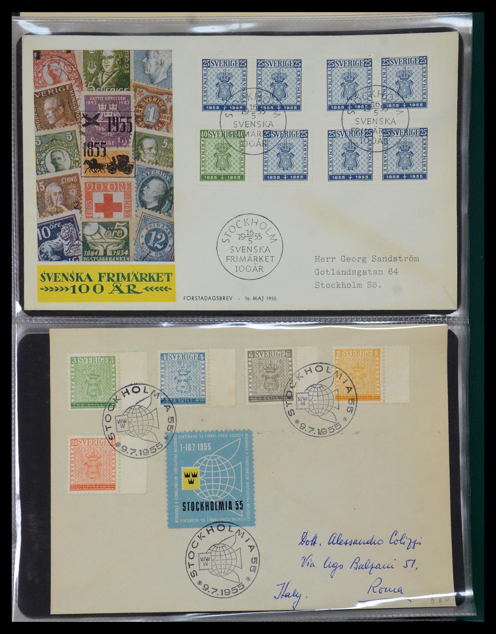 35736 039 - Postzegelverzameling 35736 Wereld luchtpostbrieven.