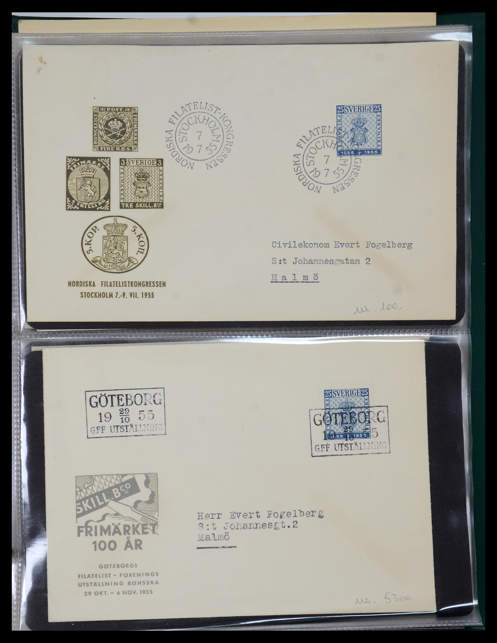 35736 041 - Postzegelverzameling 35736 Wereld luchtpostbrieven.