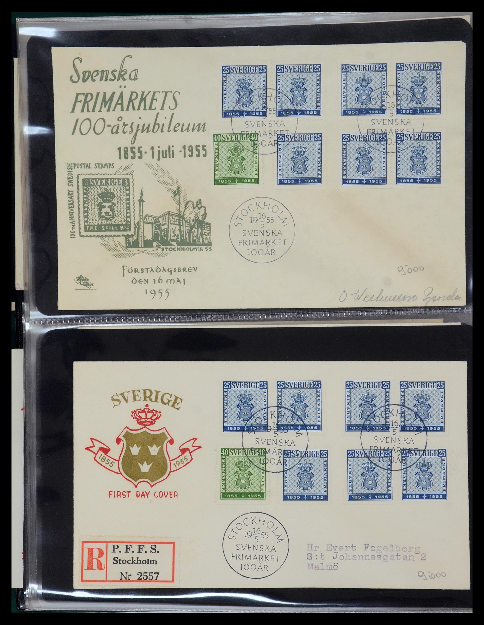 35736 042 - Postzegelverzameling 35736 Wereld luchtpostbrieven.