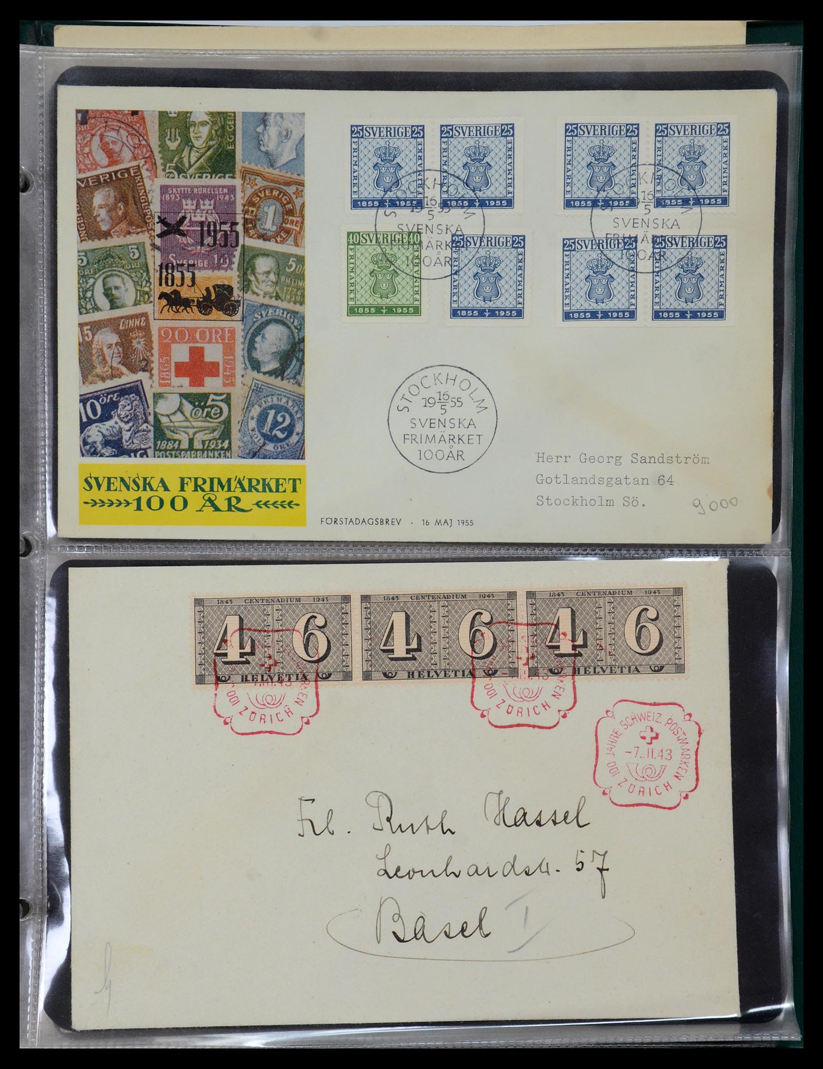 35736 043 - Postzegelverzameling 35736 Wereld luchtpostbrieven.