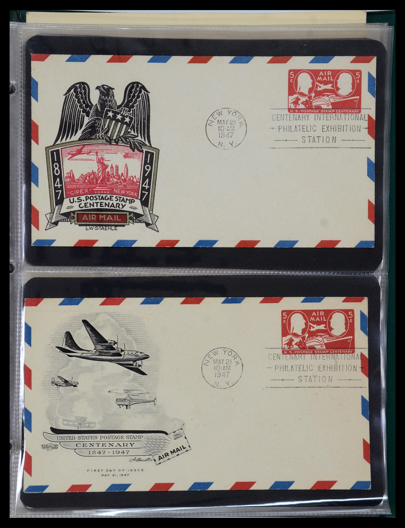 35736 045 - Postzegelverzameling 35736 Wereld luchtpostbrieven.