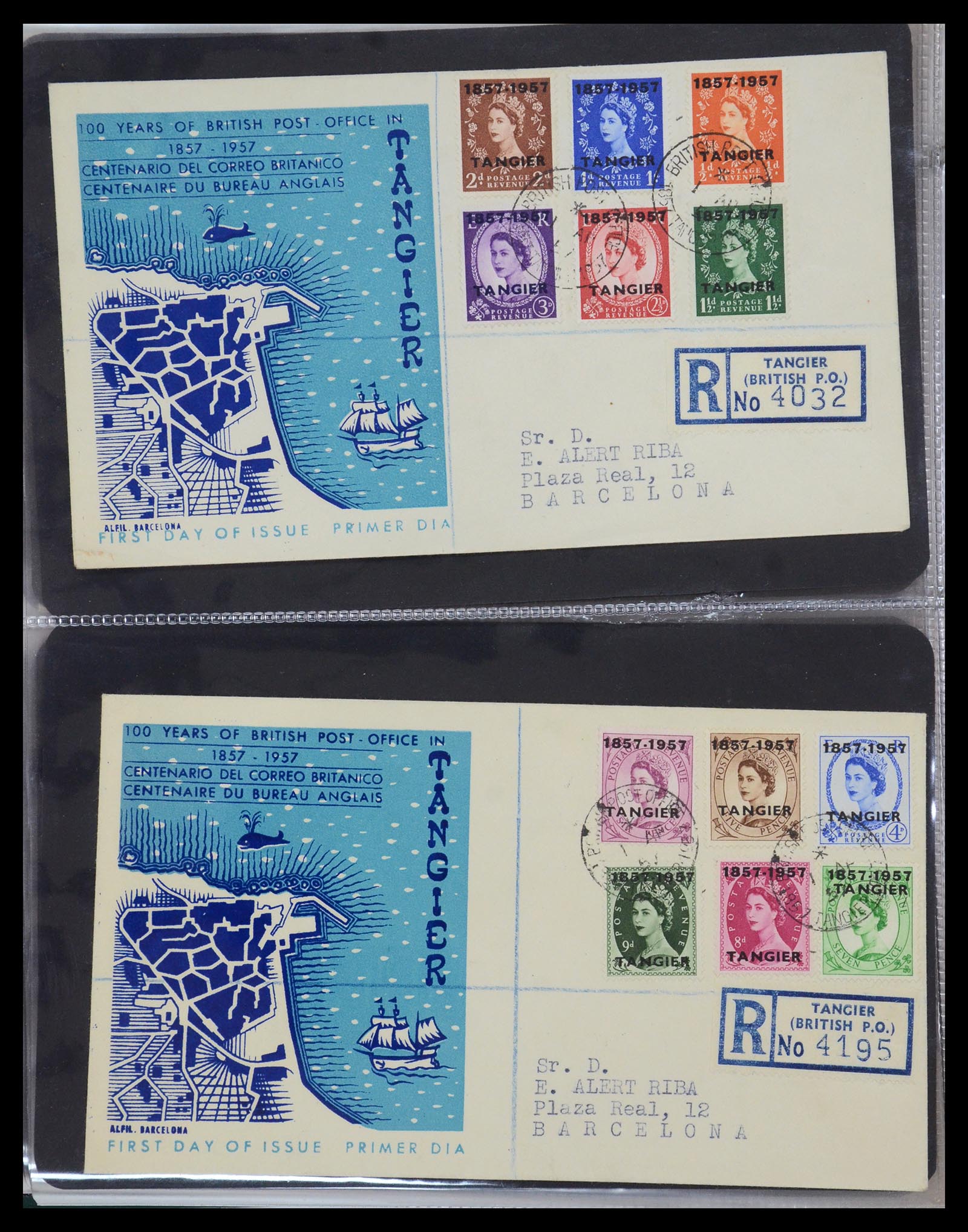 35736 048 - Postzegelverzameling 35736 Wereld luchtpostbrieven.