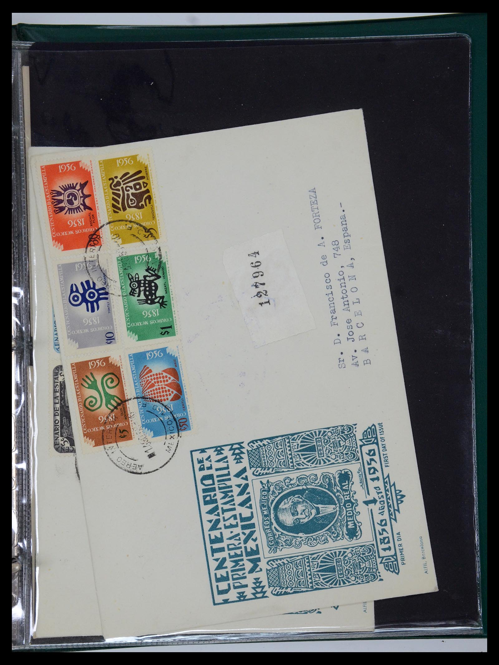35736 053 - Postzegelverzameling 35736 Wereld luchtpostbrieven.
