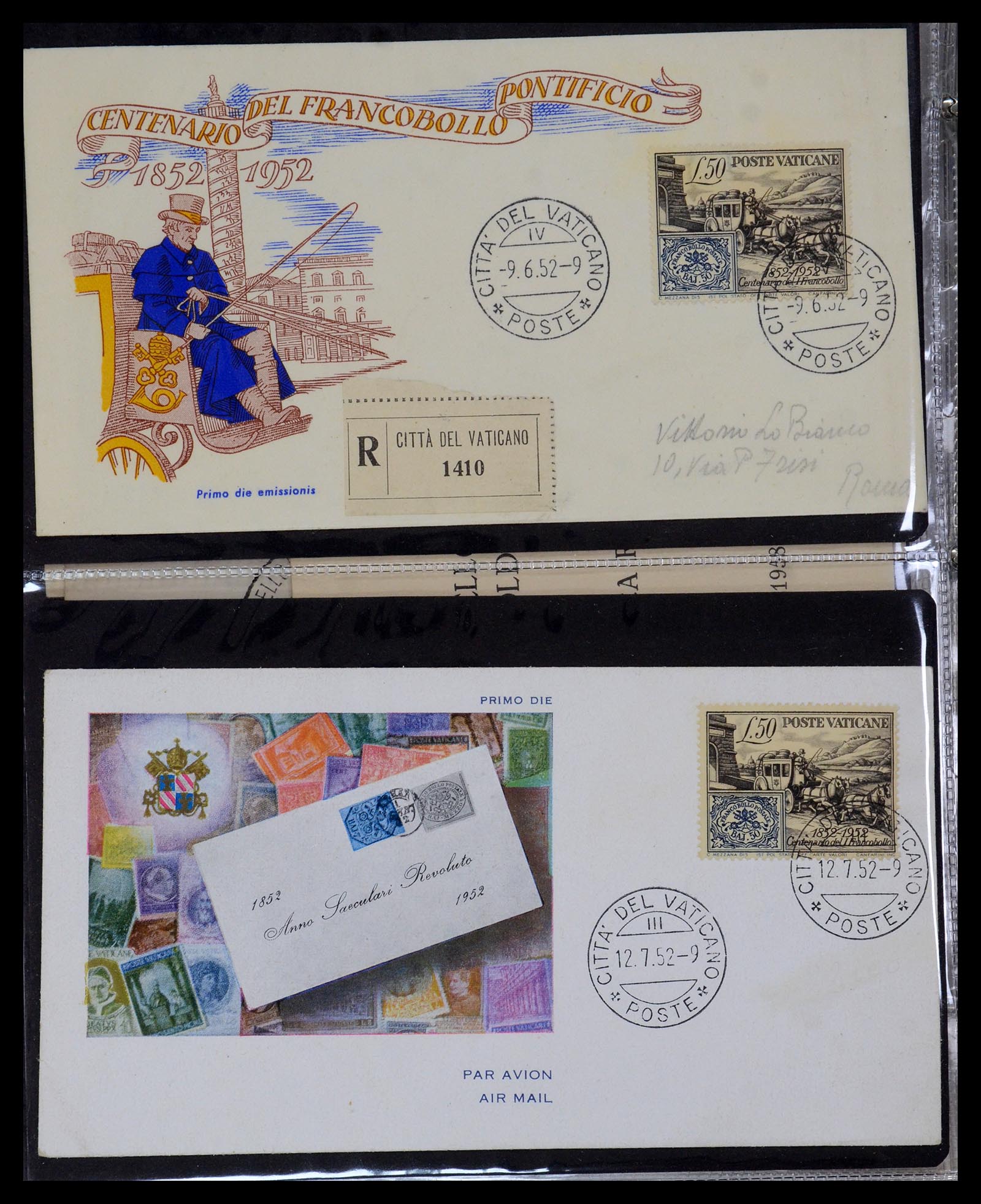 35736 056 - Postzegelverzameling 35736 Wereld luchtpostbrieven.