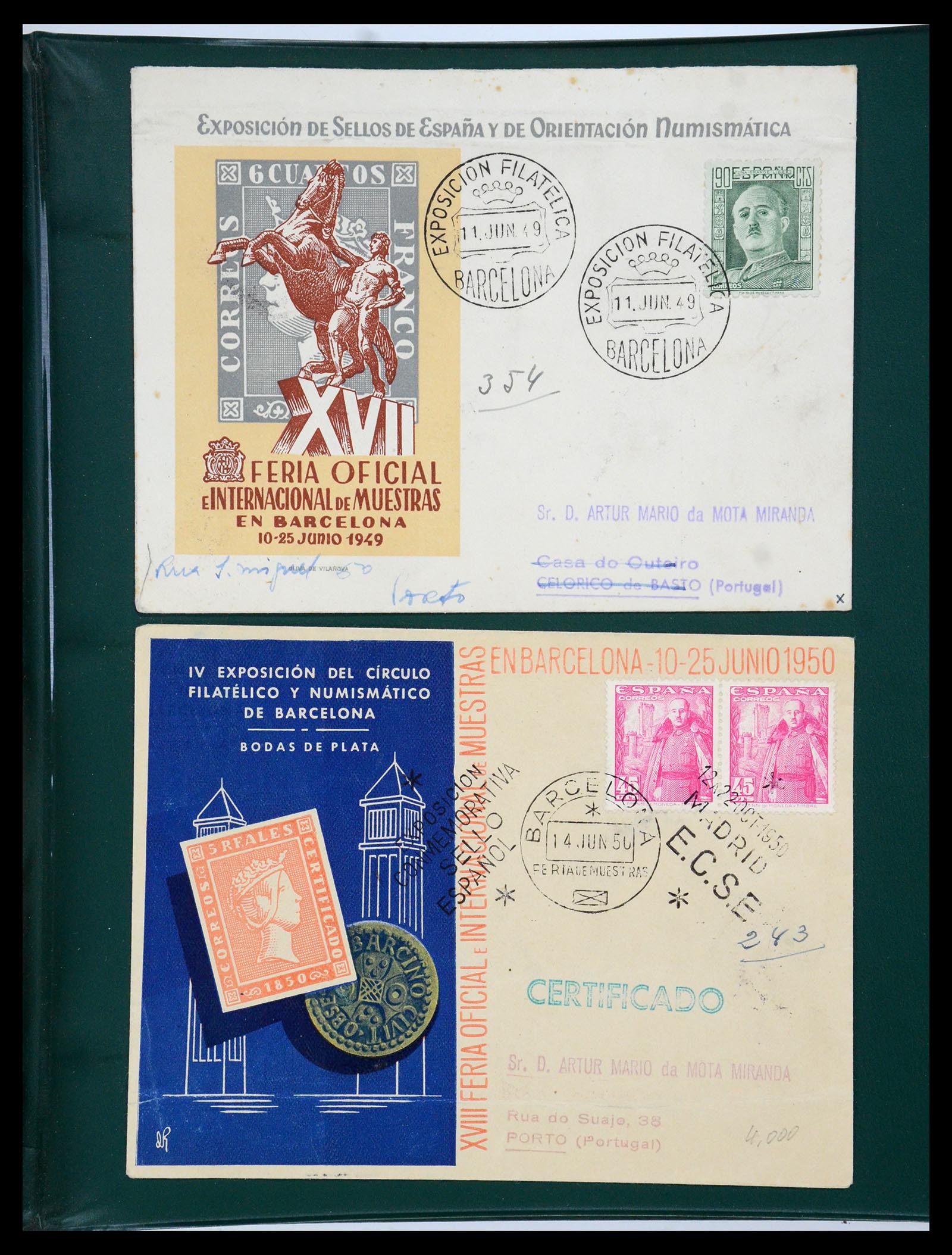 35736 057 - Postzegelverzameling 35736 Wereld luchtpostbrieven.