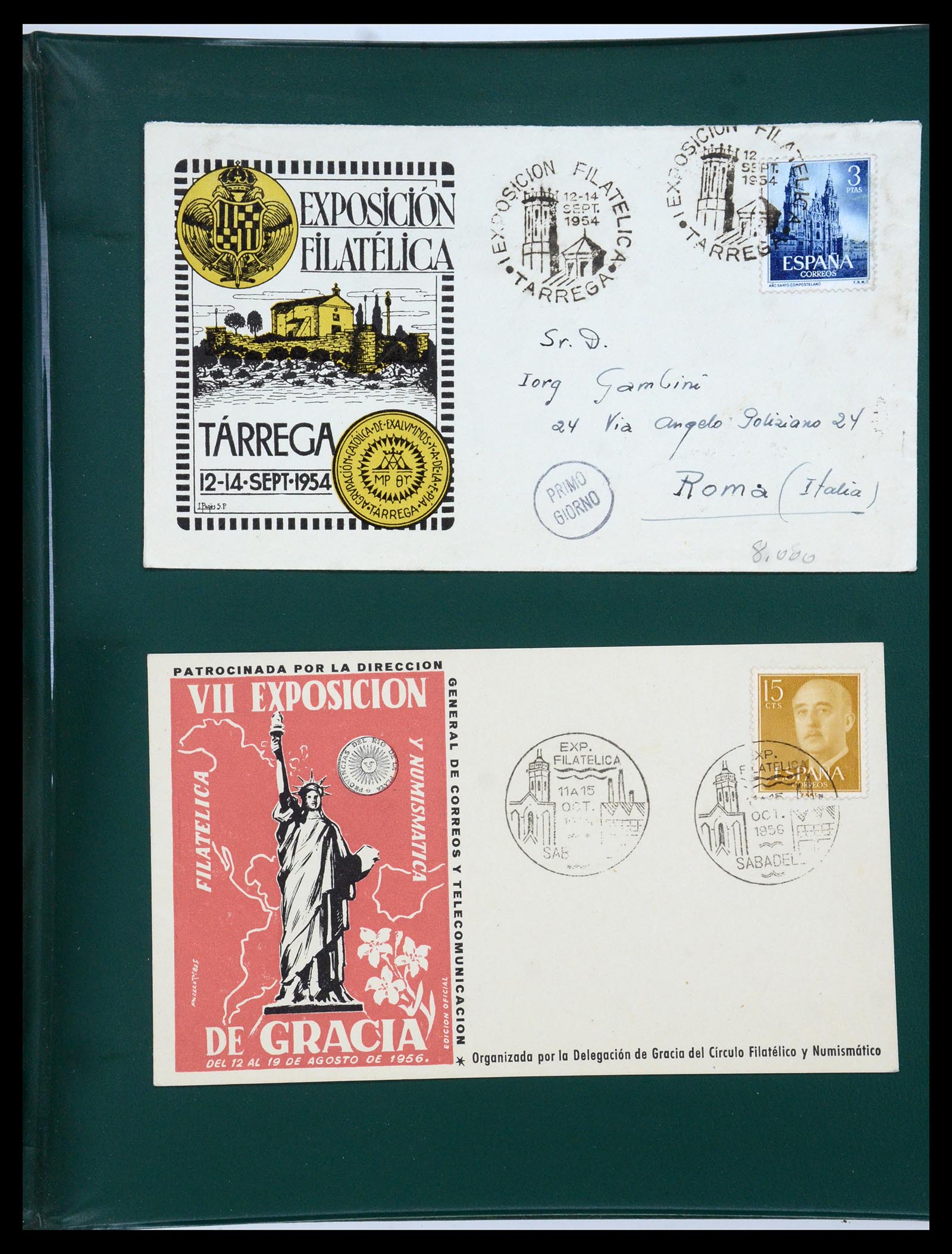 35736 059 - Postzegelverzameling 35736 Wereld luchtpostbrieven.