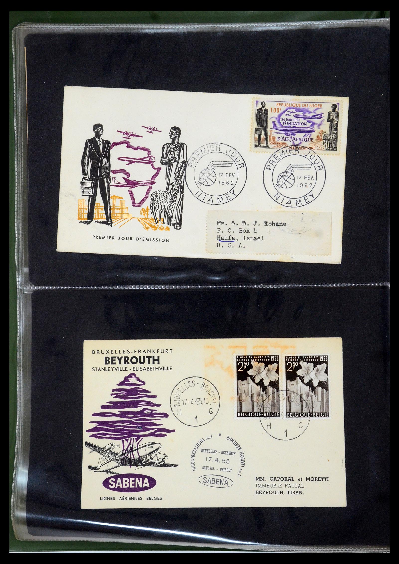 35736 067 - Postzegelverzameling 35736 Wereld luchtpostbrieven.