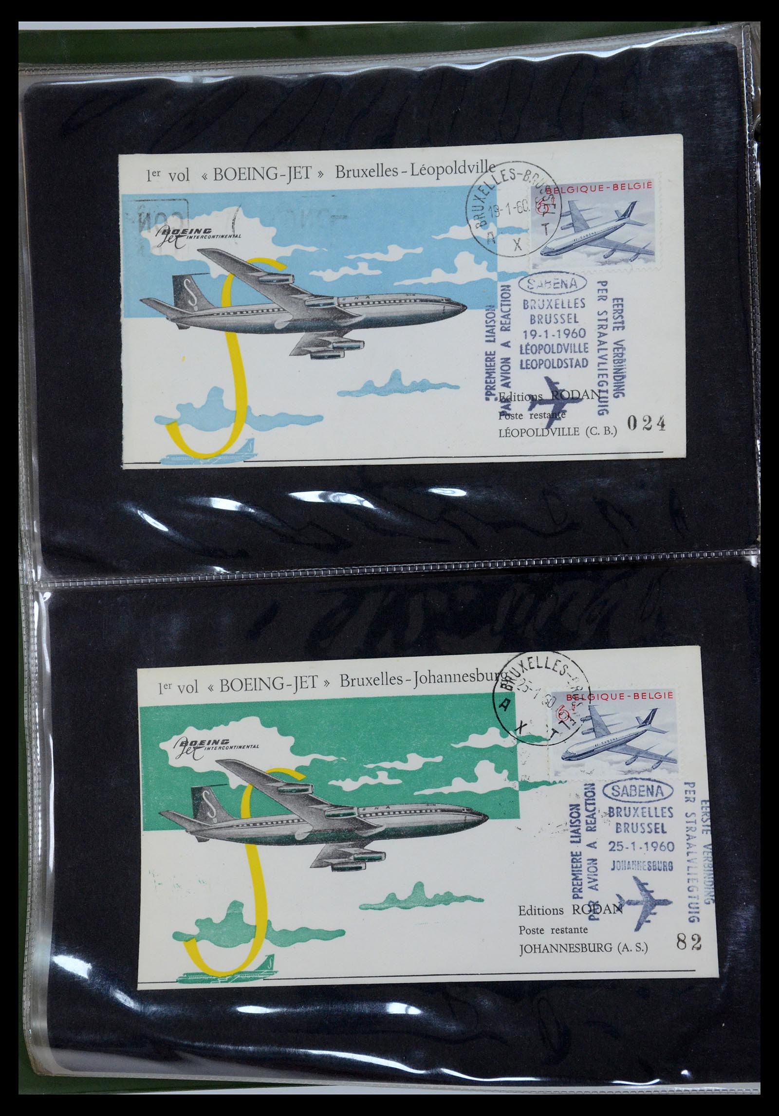 35736 069 - Postzegelverzameling 35736 Wereld luchtpostbrieven.