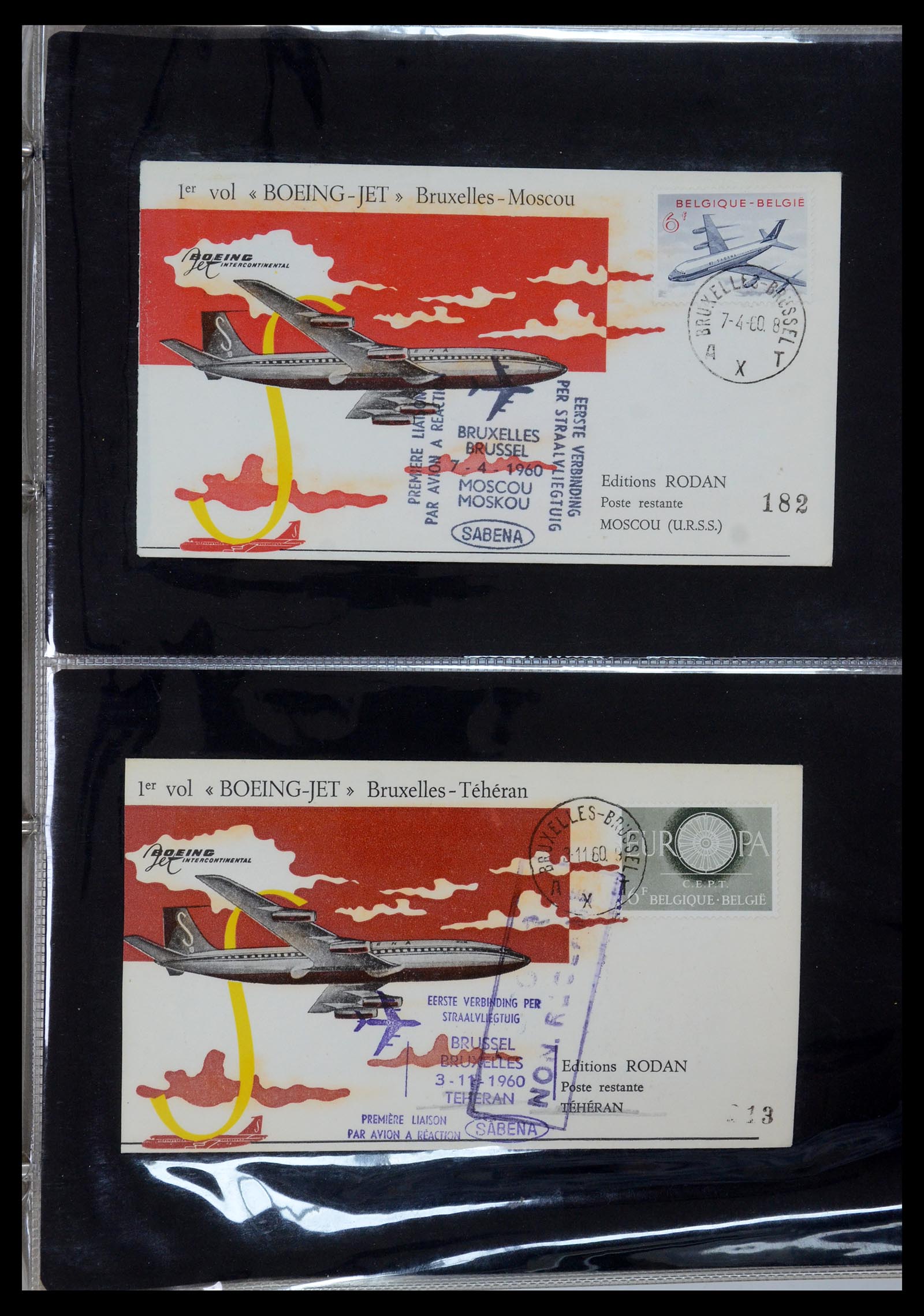 35736 072 - Postzegelverzameling 35736 Wereld luchtpostbrieven.