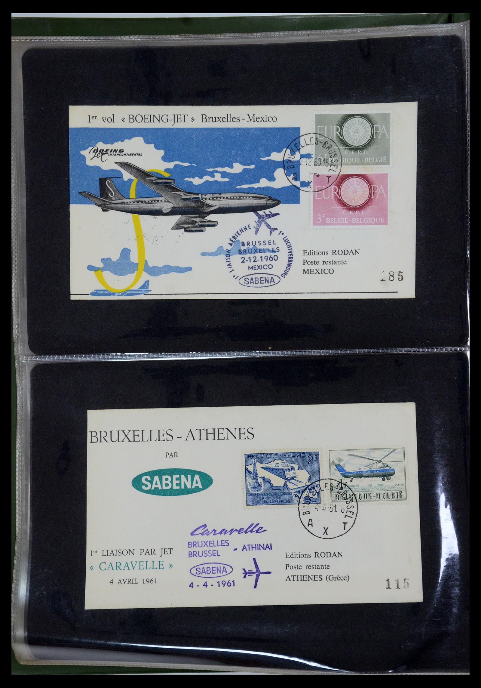 35736 073 - Postzegelverzameling 35736 Wereld luchtpostbrieven.