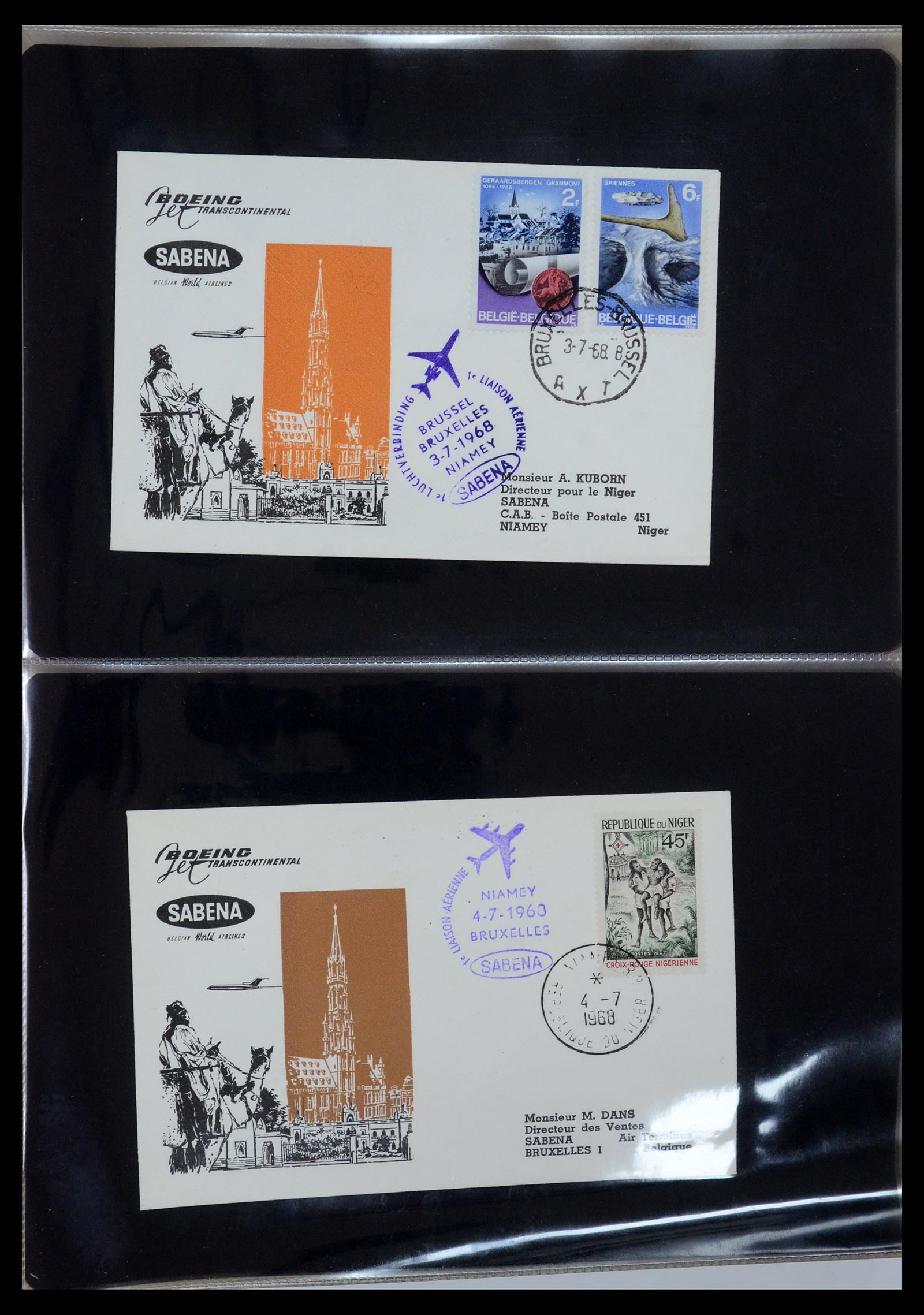 35736 082 - Postzegelverzameling 35736 Wereld luchtpostbrieven.