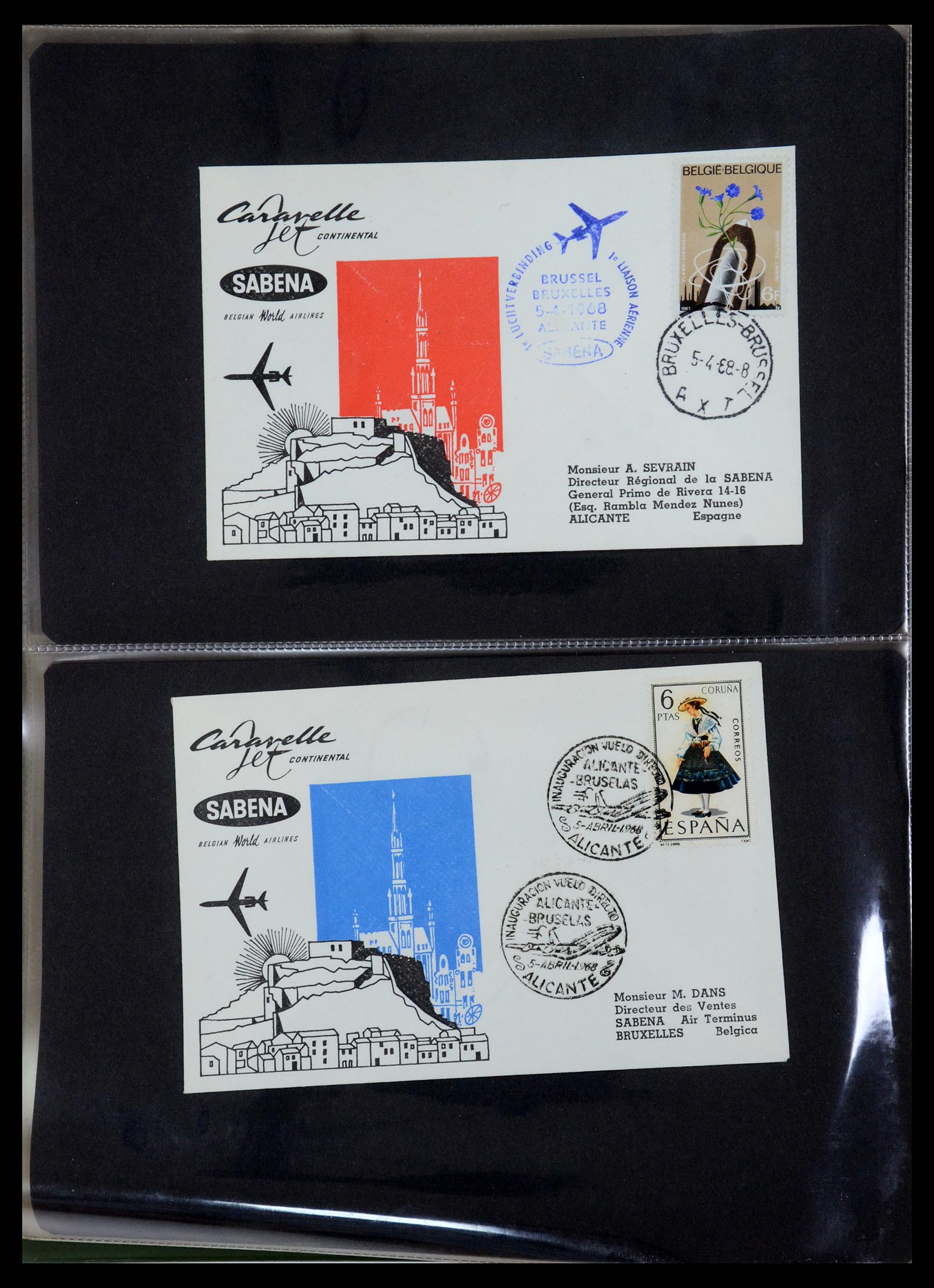 35736 083 - Postzegelverzameling 35736 Wereld luchtpostbrieven.
