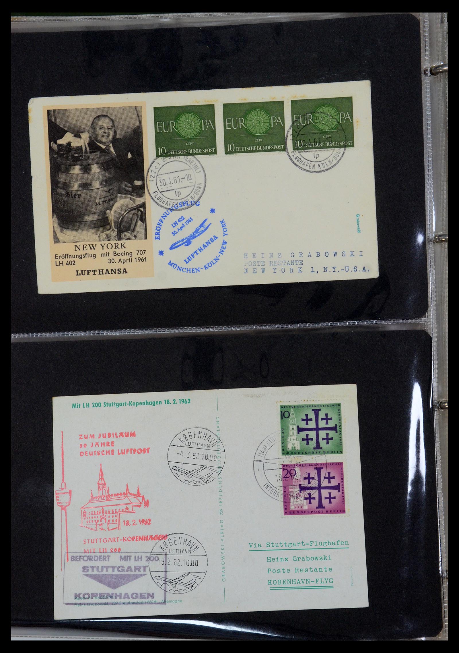 35736 101 - Postzegelverzameling 35736 Wereld luchtpostbrieven.