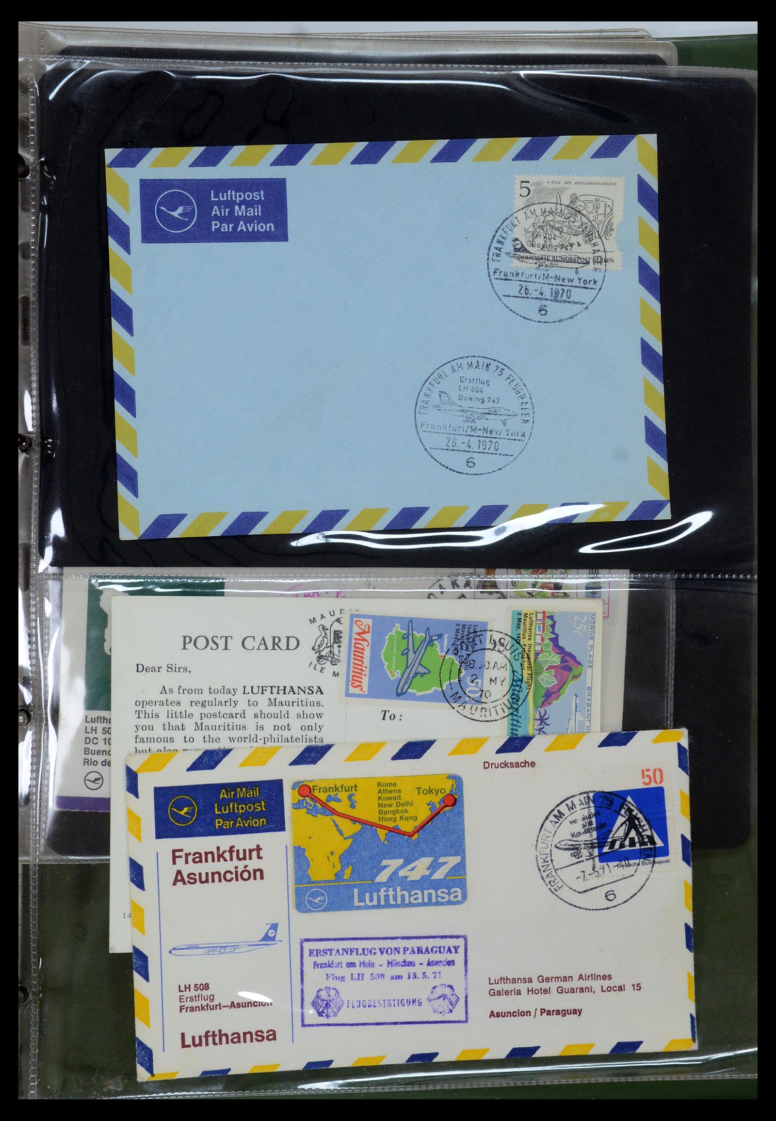 35736 106 - Postzegelverzameling 35736 Wereld luchtpostbrieven.