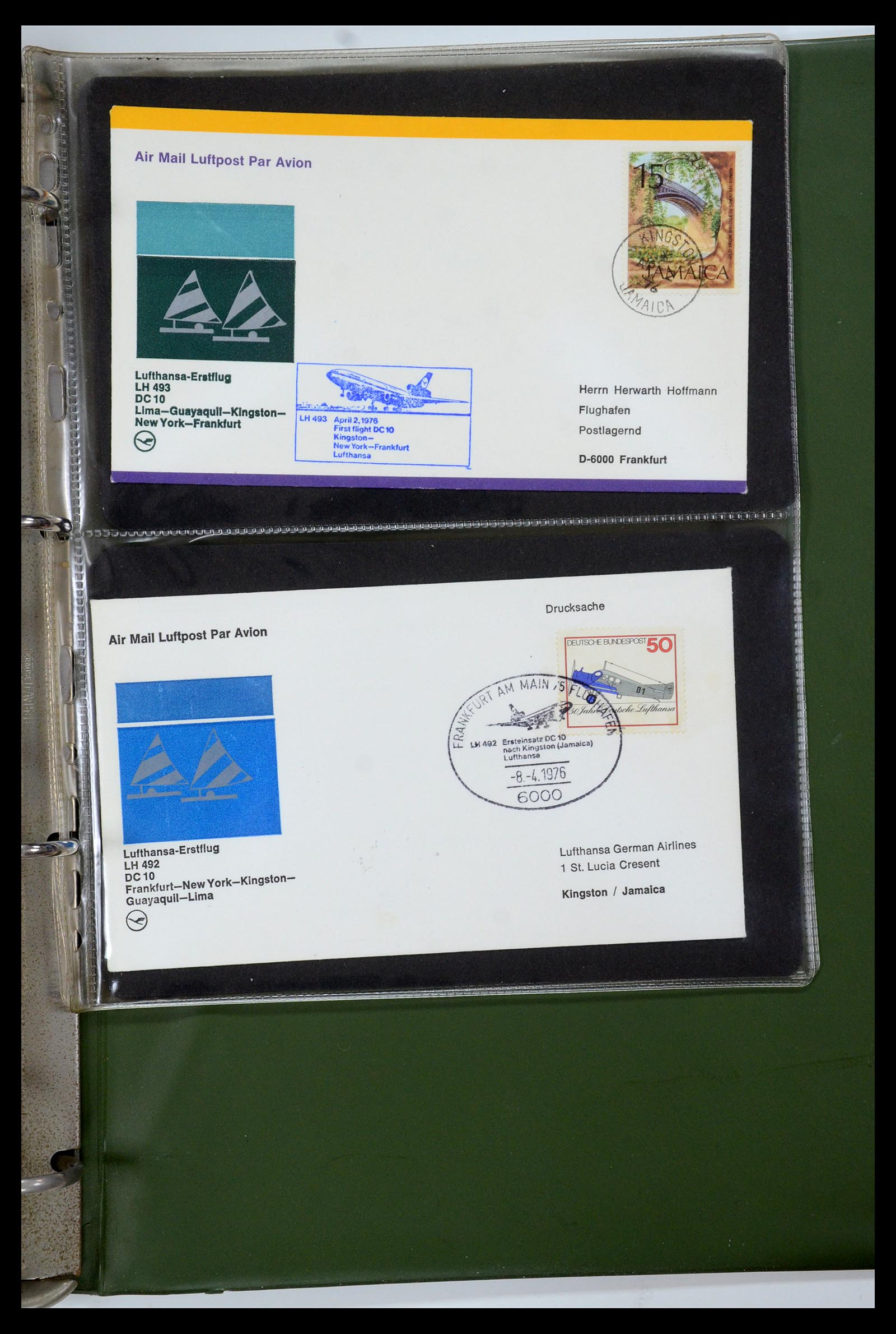 35736 114 - Postzegelverzameling 35736 Wereld luchtpostbrieven.