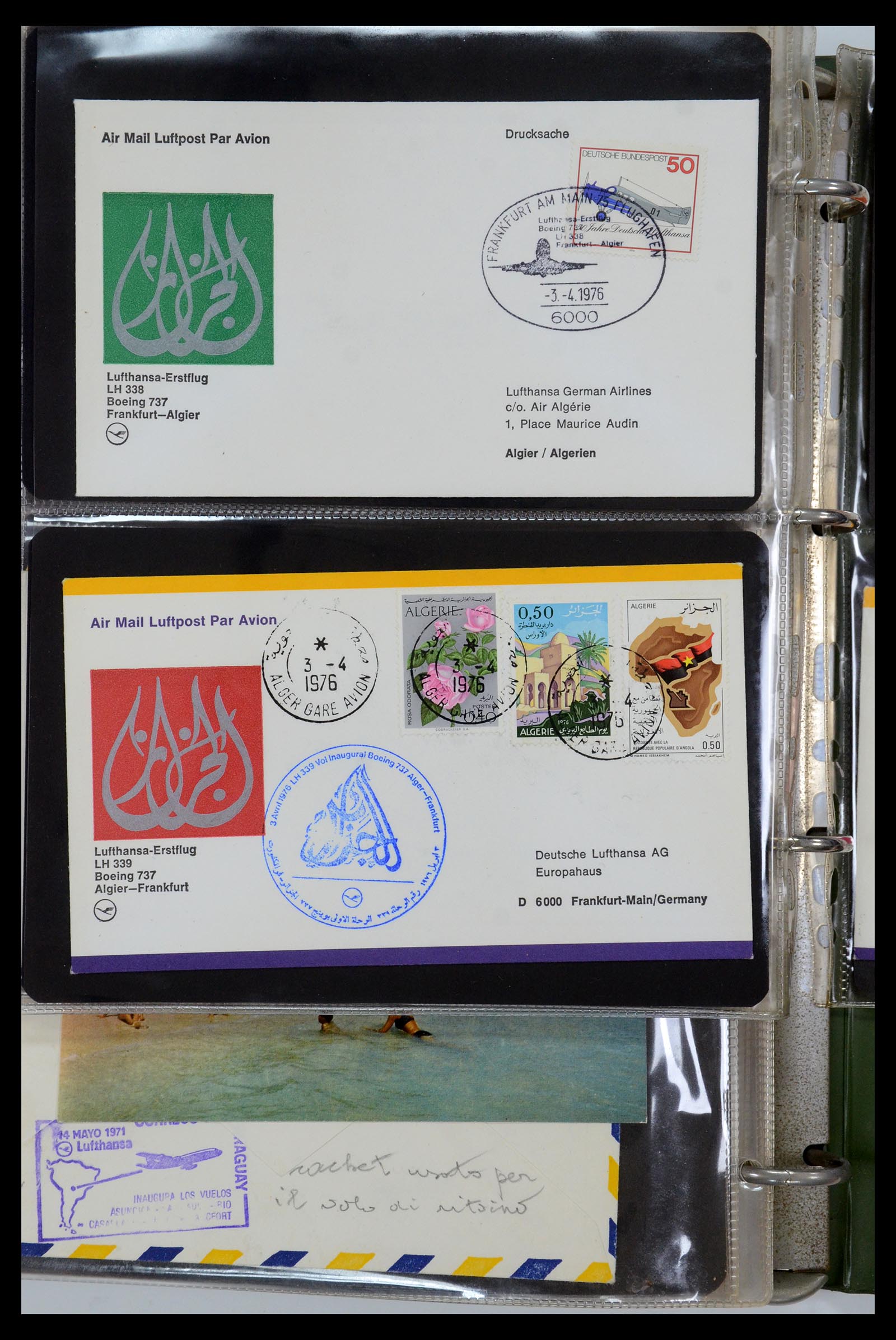 35736 115 - Postzegelverzameling 35736 Wereld luchtpostbrieven.
