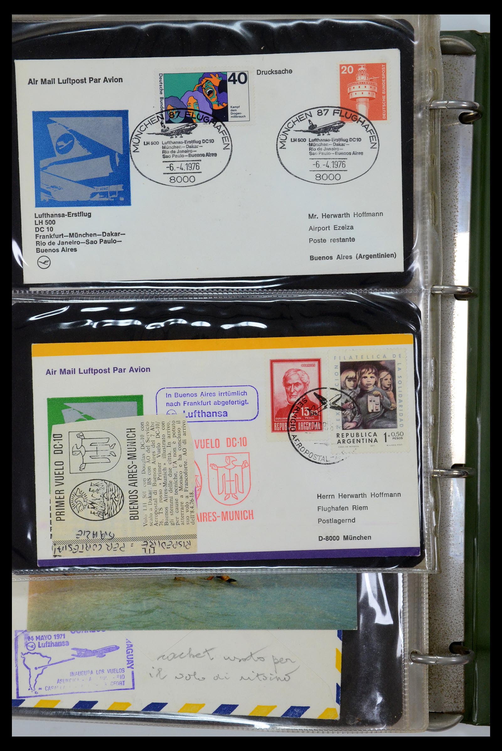 35736 116 - Postzegelverzameling 35736 Wereld luchtpostbrieven.
