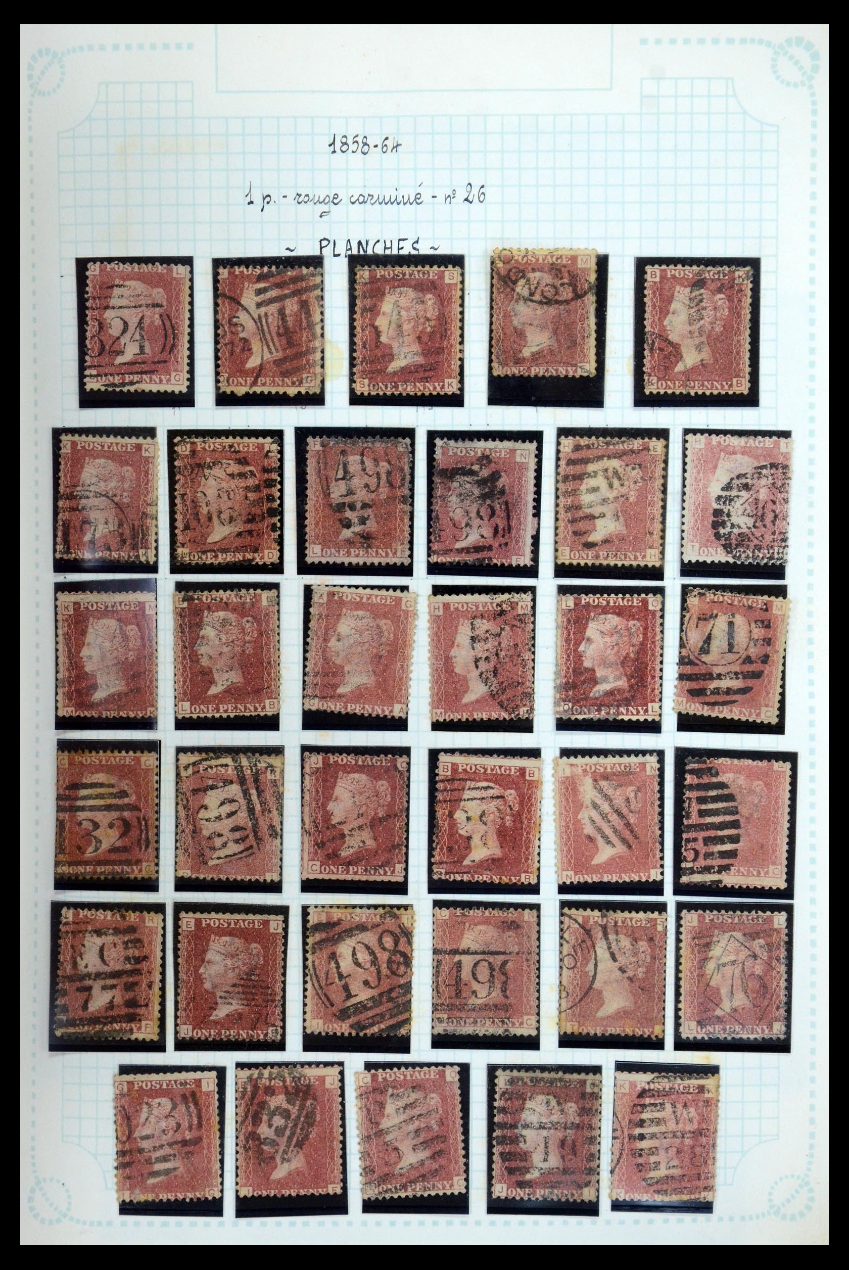 35737 001 - Postzegelverzameling 35737 Engeland 1841-1976.