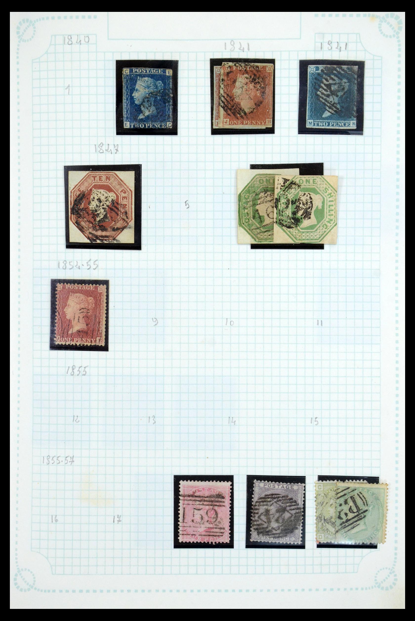 35737 005 - Postzegelverzameling 35737 Engeland 1841-1976.