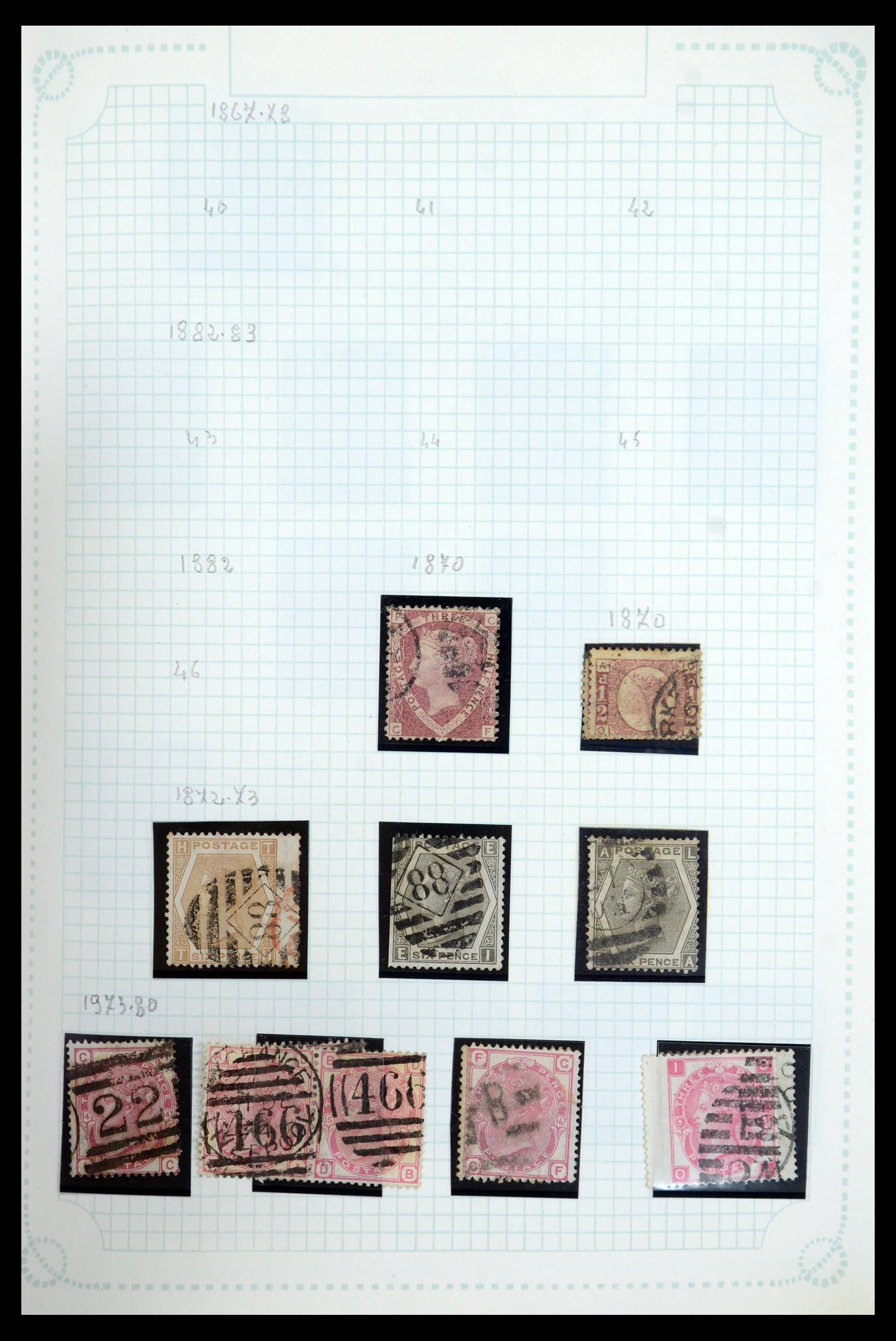 35737 007 - Postzegelverzameling 35737 Engeland 1841-1976.