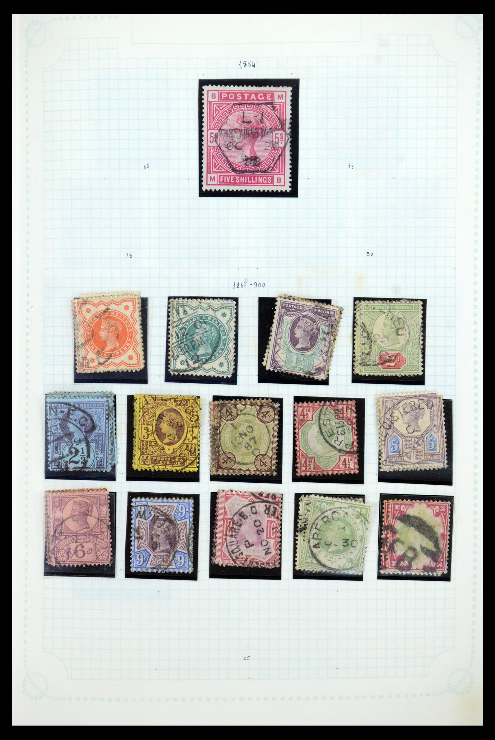 35737 010 - Postzegelverzameling 35737 Engeland 1841-1976.