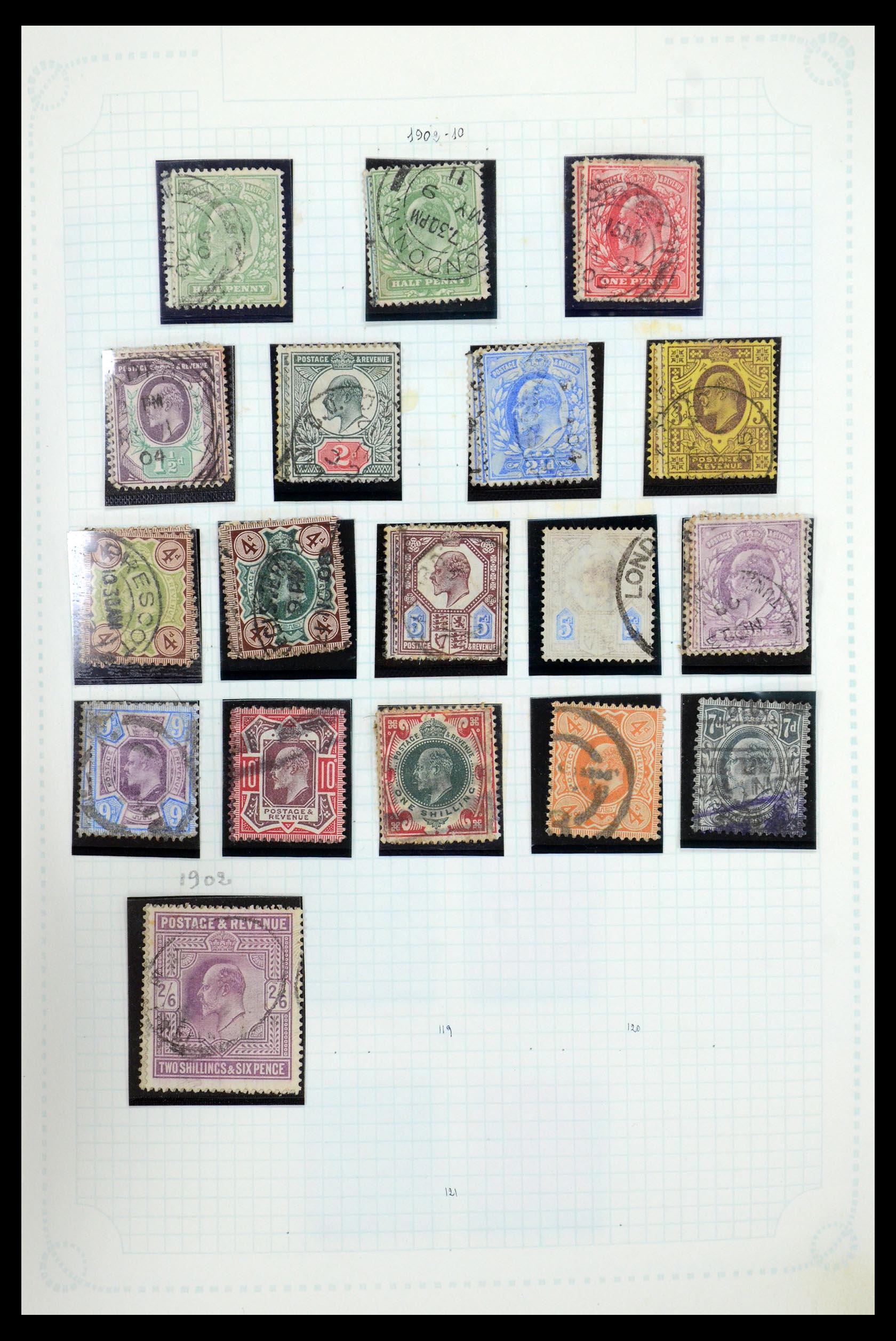 35737 011 - Postzegelverzameling 35737 Engeland 1841-1976.