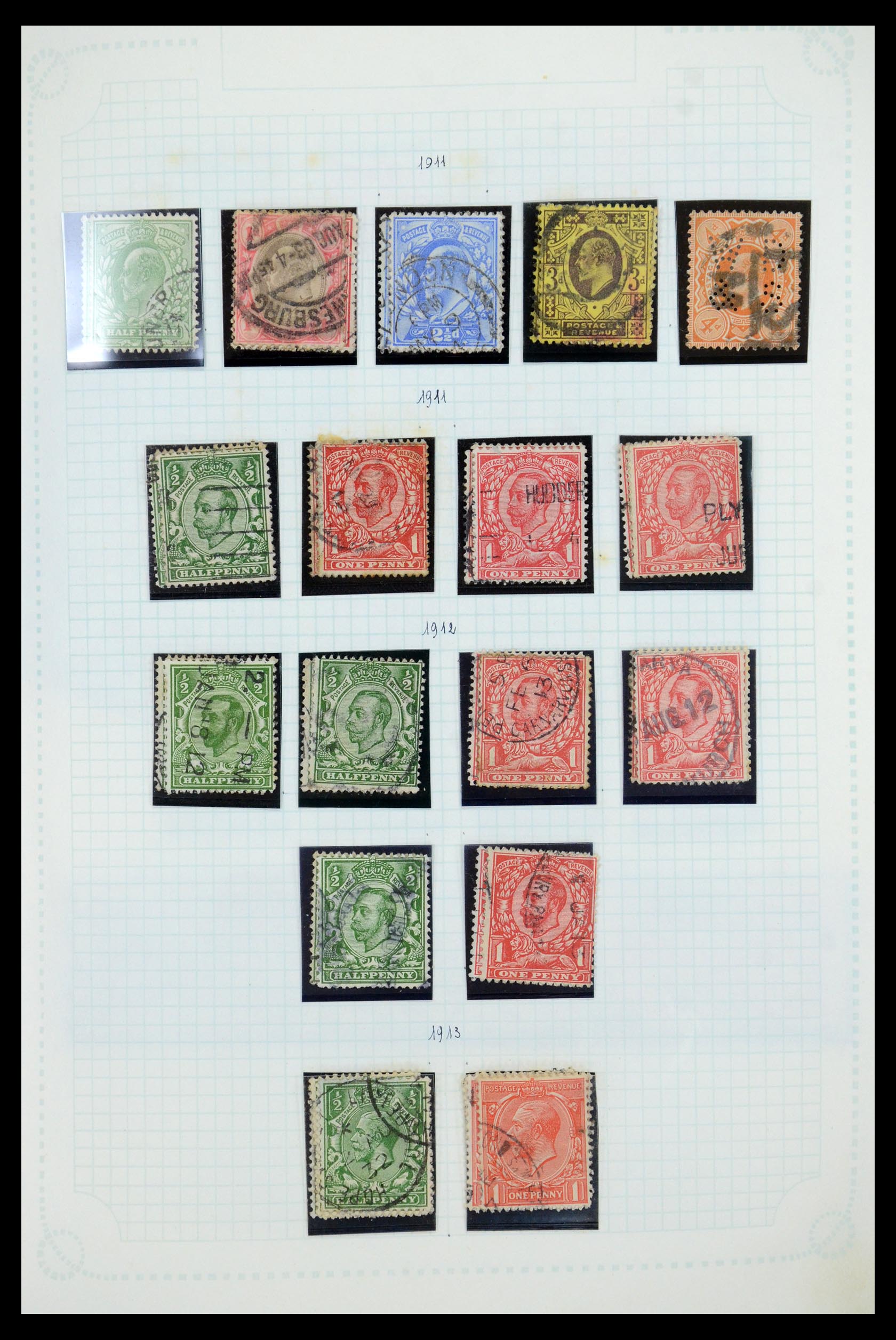 35737 012 - Postzegelverzameling 35737 Engeland 1841-1976.