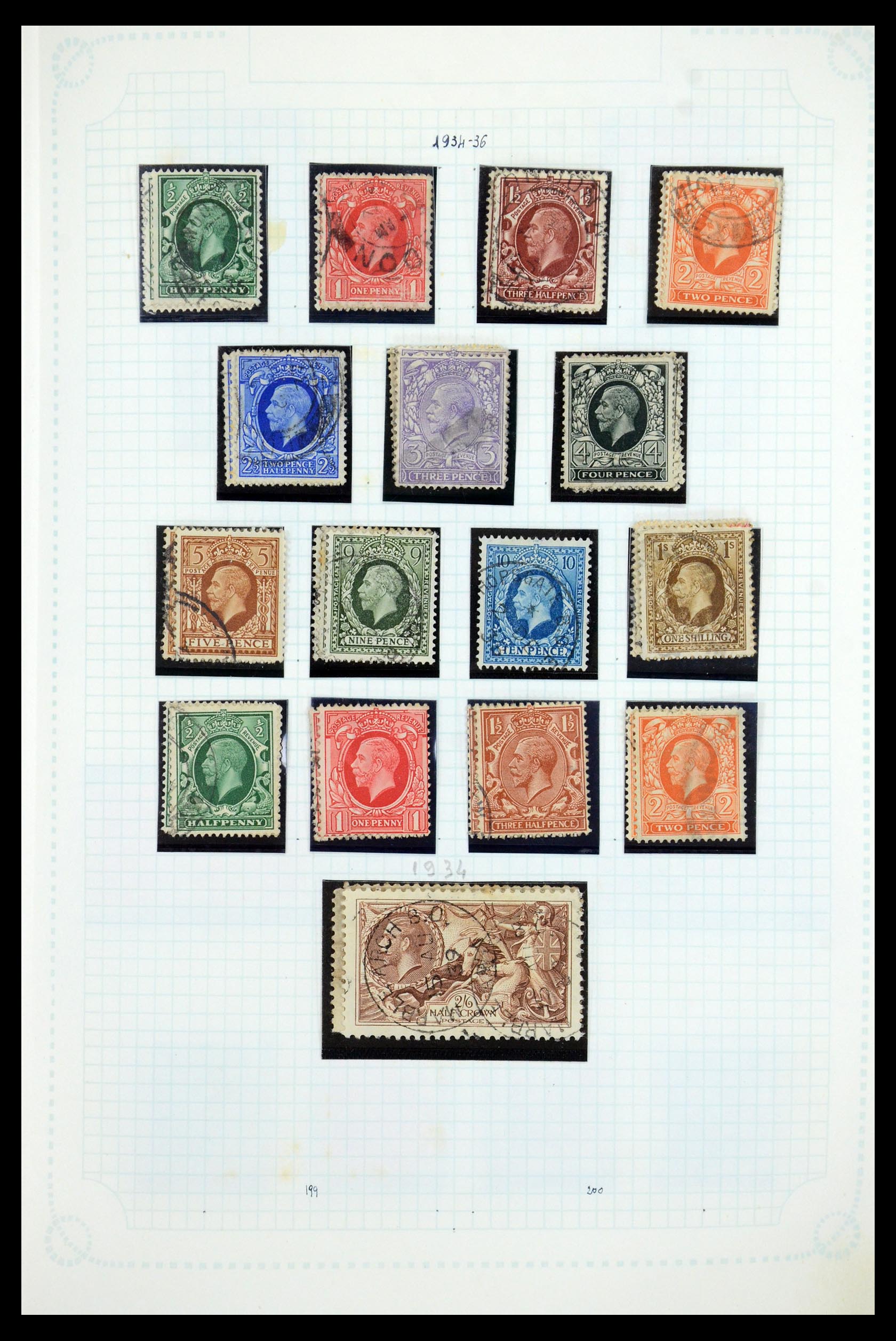 35737 015 - Postzegelverzameling 35737 Engeland 1841-1976.