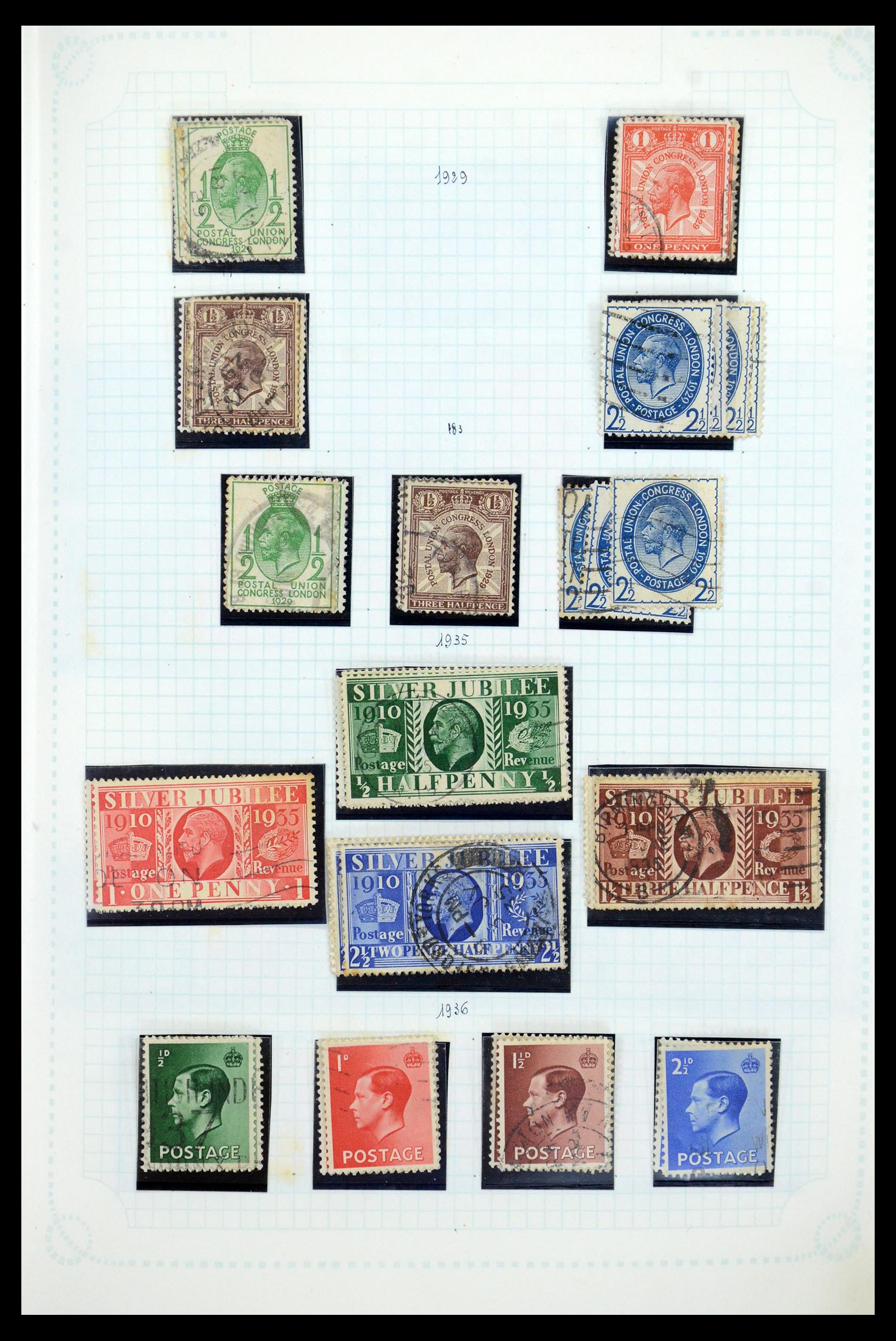 35737 016 - Postzegelverzameling 35737 Engeland 1841-1976.