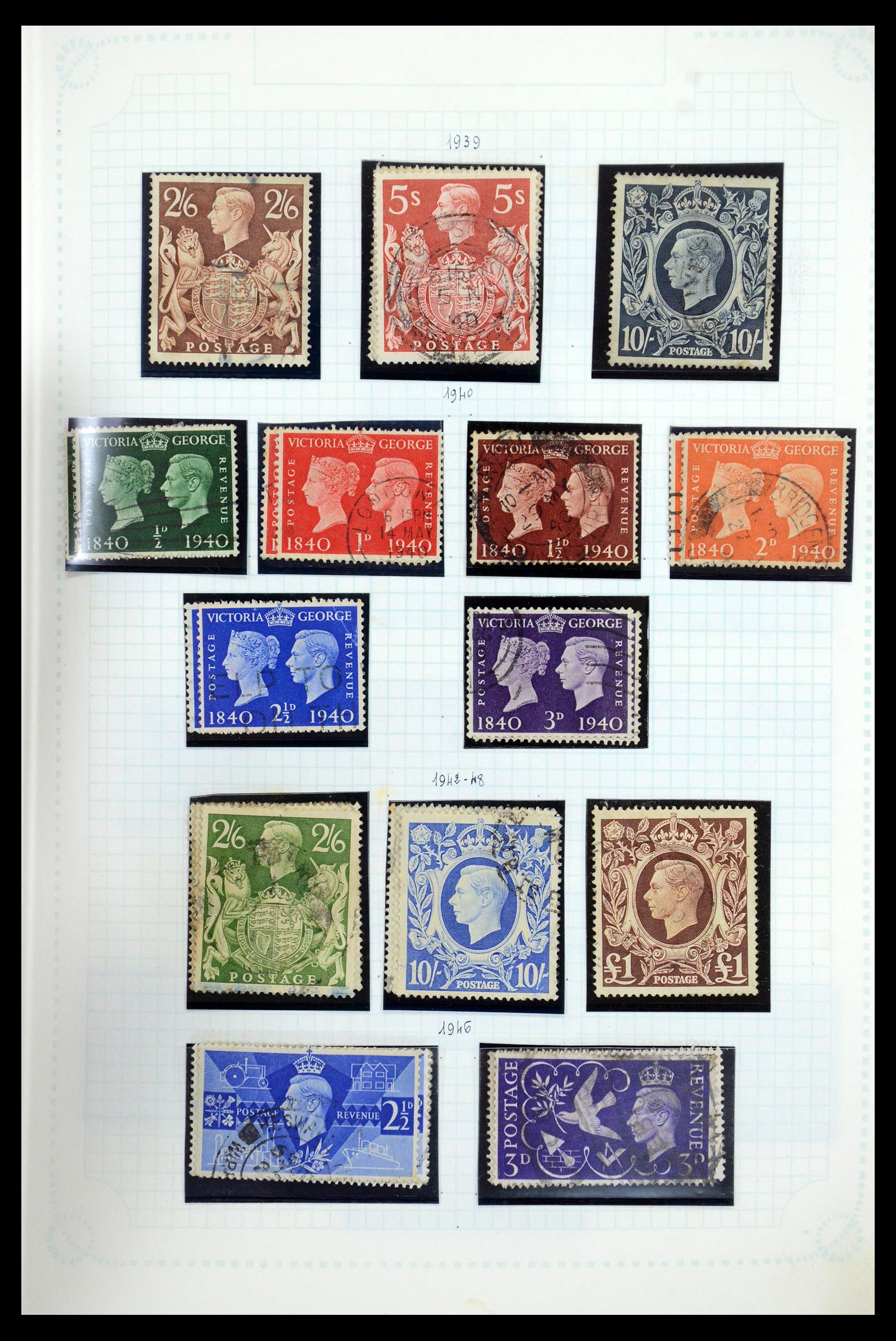 35737 018 - Postzegelverzameling 35737 Engeland 1841-1976.