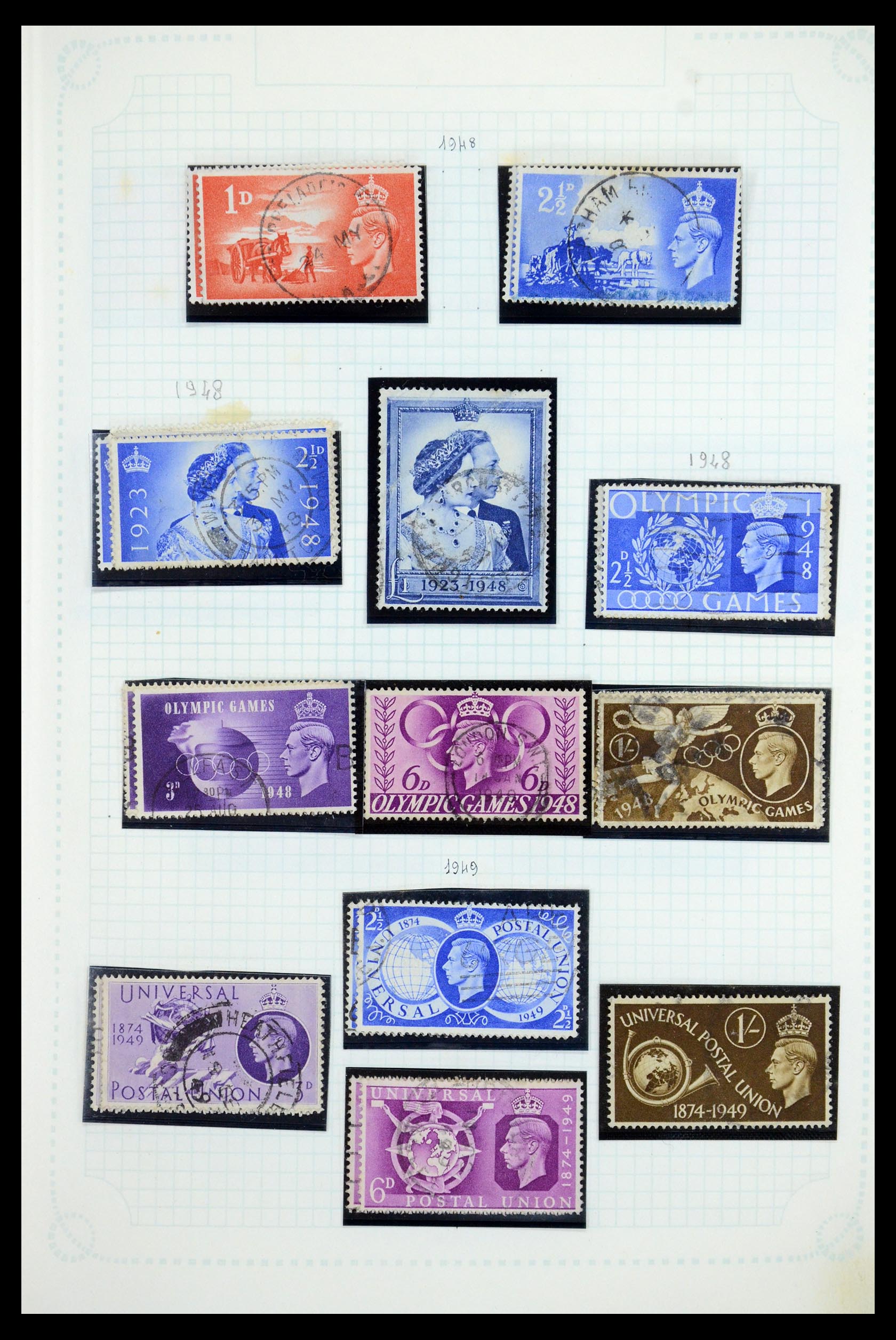 35737 019 - Postzegelverzameling 35737 Engeland 1841-1976.