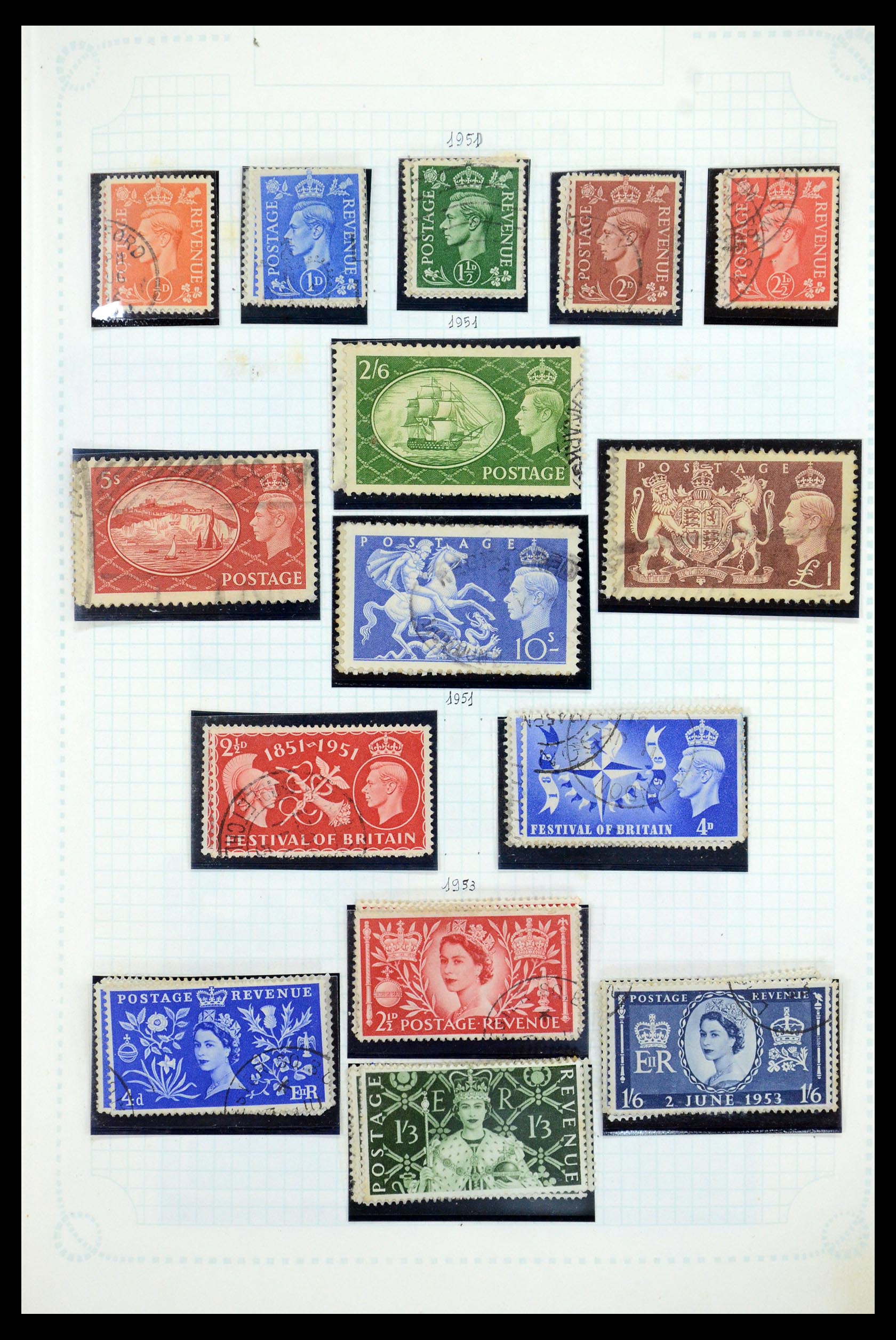 35737 020 - Postzegelverzameling 35737 Engeland 1841-1976.