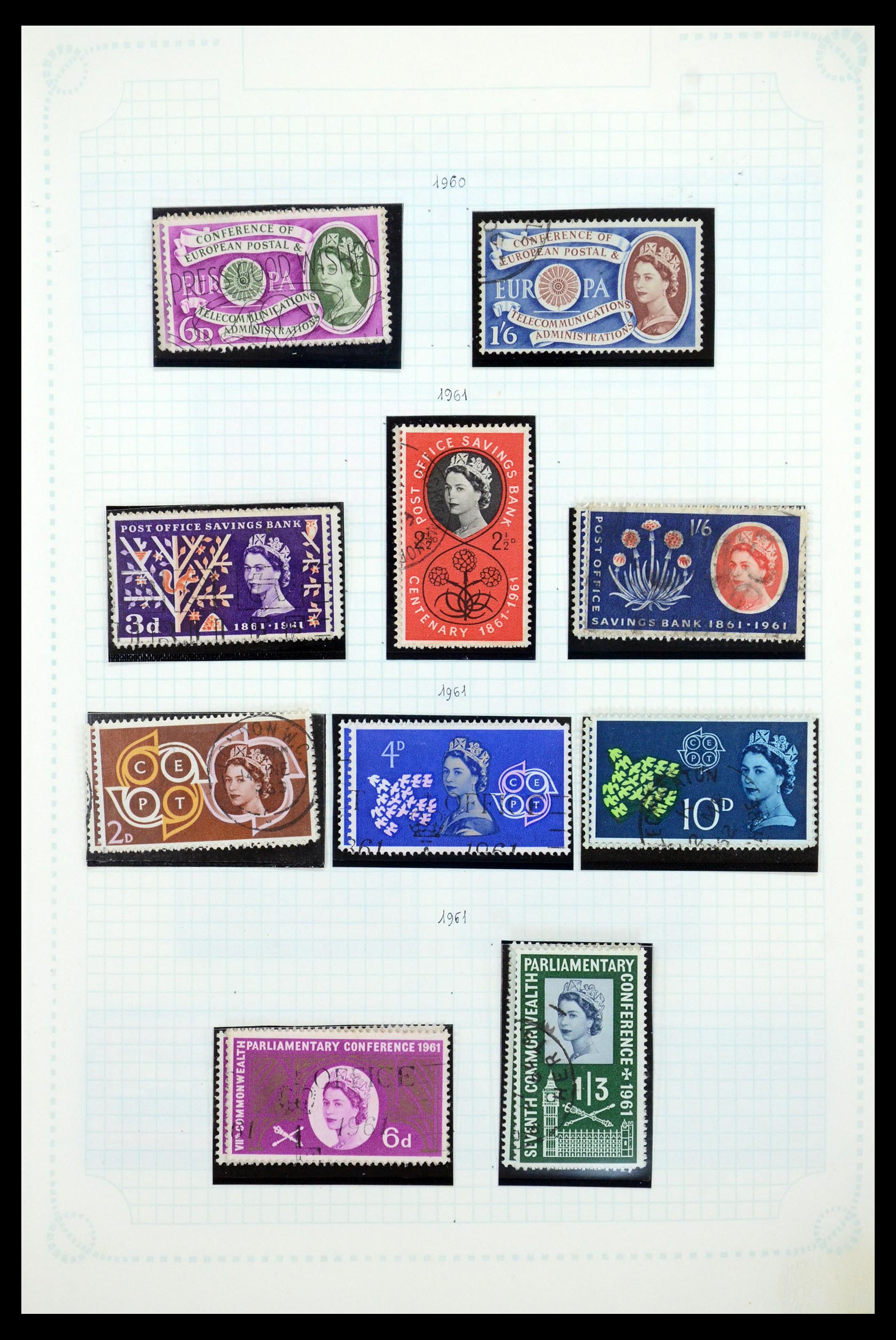 35737 026 - Postzegelverzameling 35737 Engeland 1841-1976.