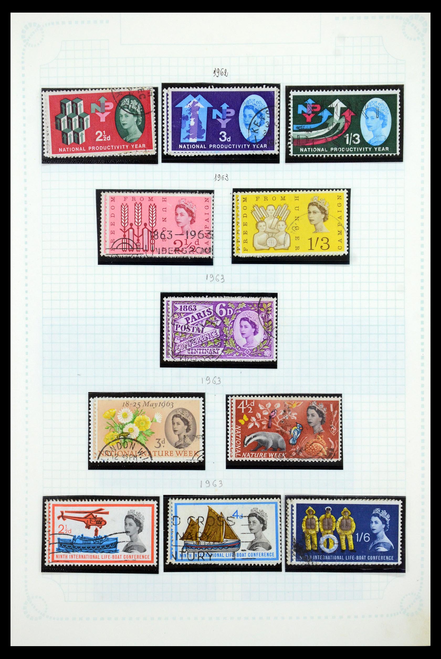 35737 027 - Postzegelverzameling 35737 Engeland 1841-1976.