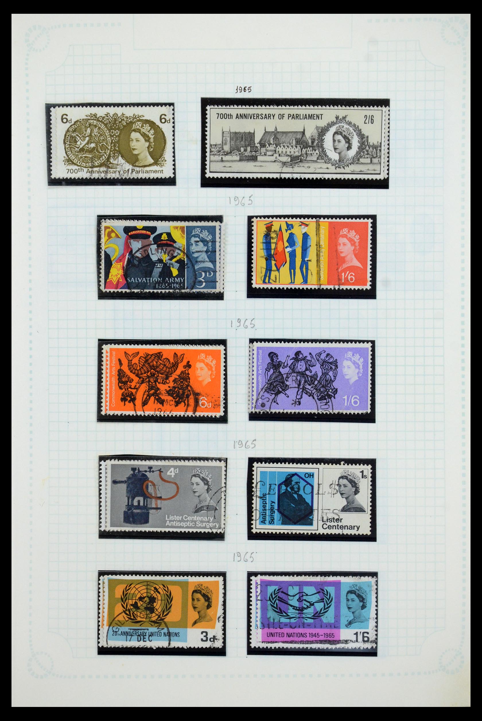 35737 030 - Stamp Collection 35737 Gret Britain 1841-1976.