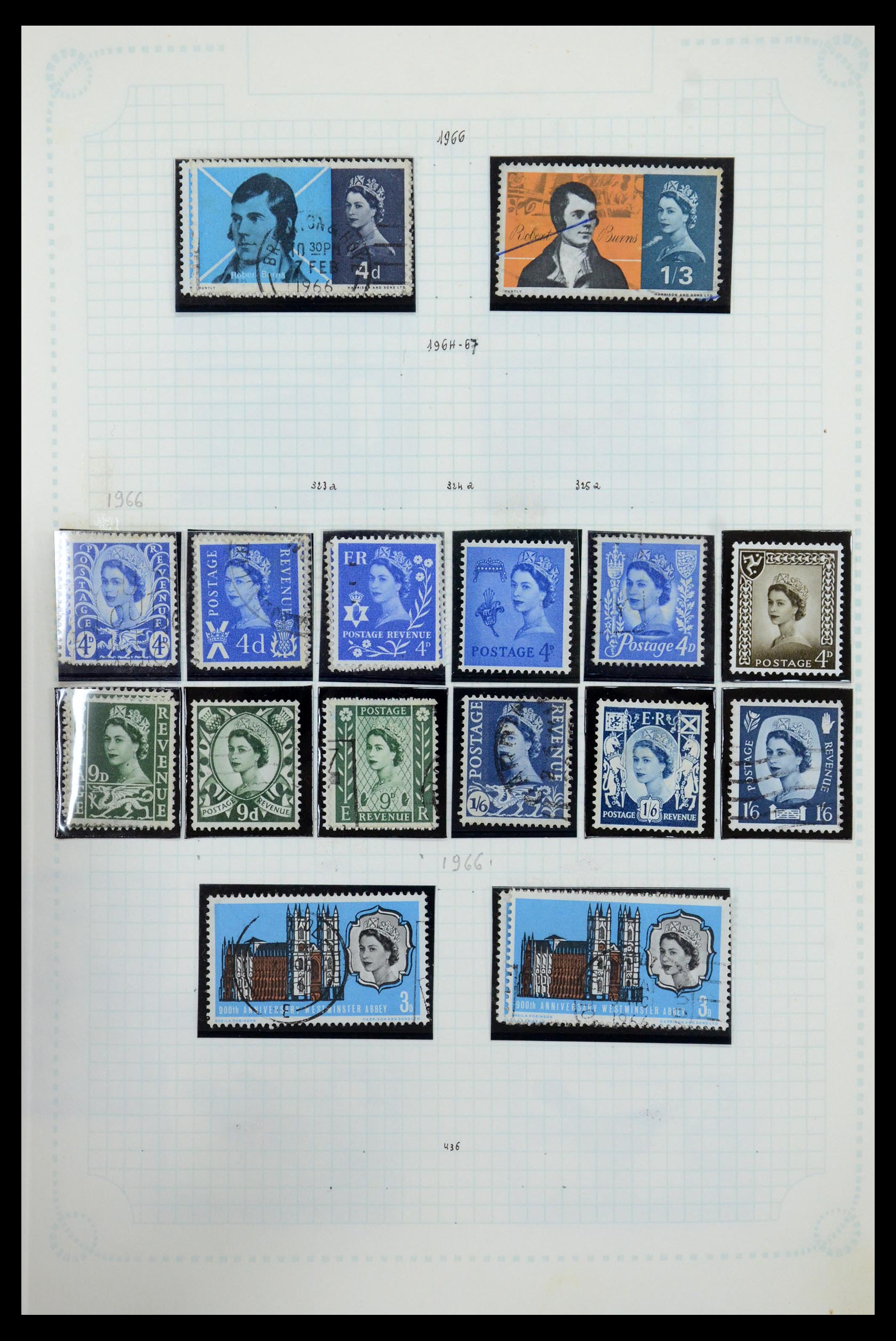 35737 032 - Postzegelverzameling 35737 Engeland 1841-1976.