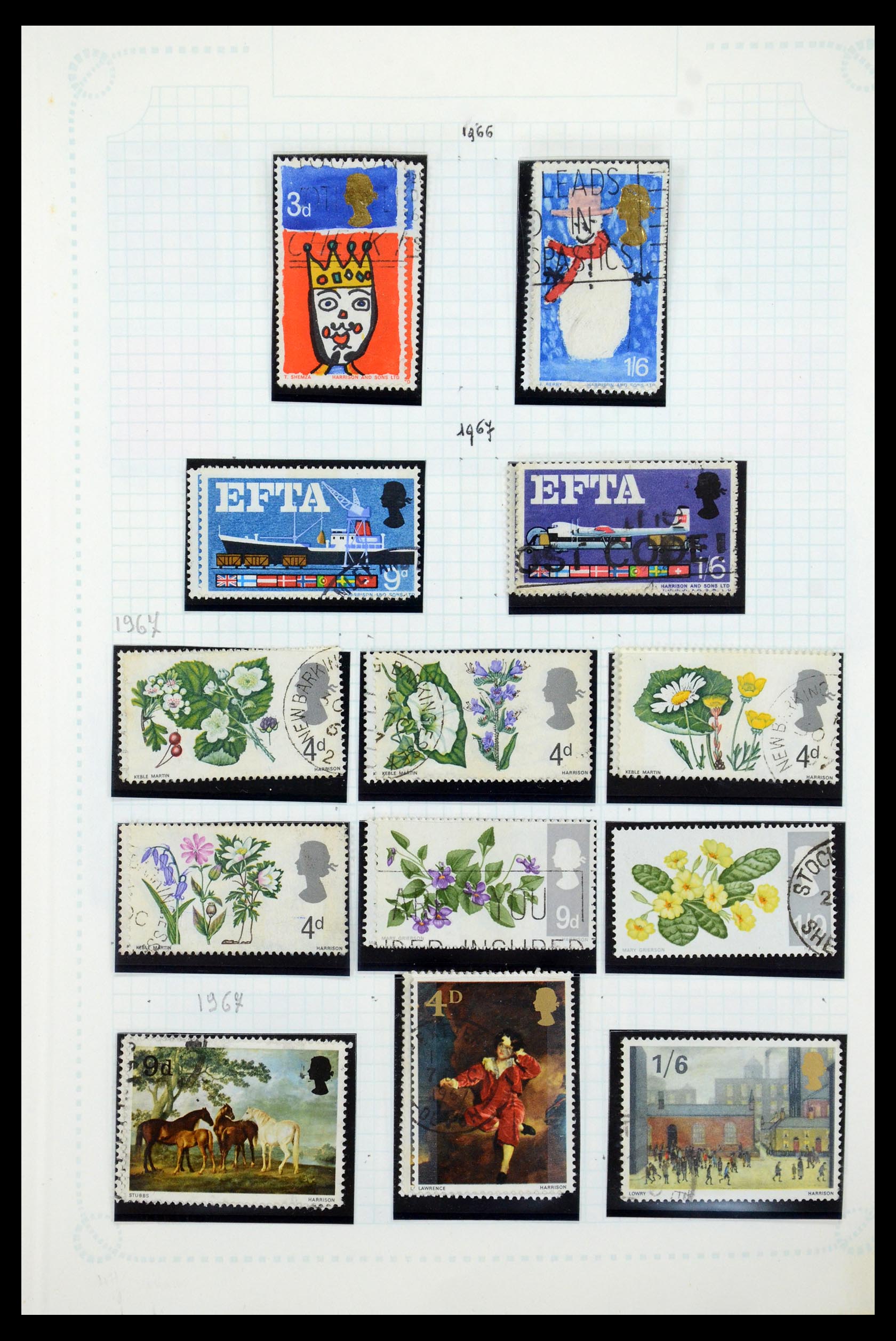 35737 035 - Postzegelverzameling 35737 Engeland 1841-1976.