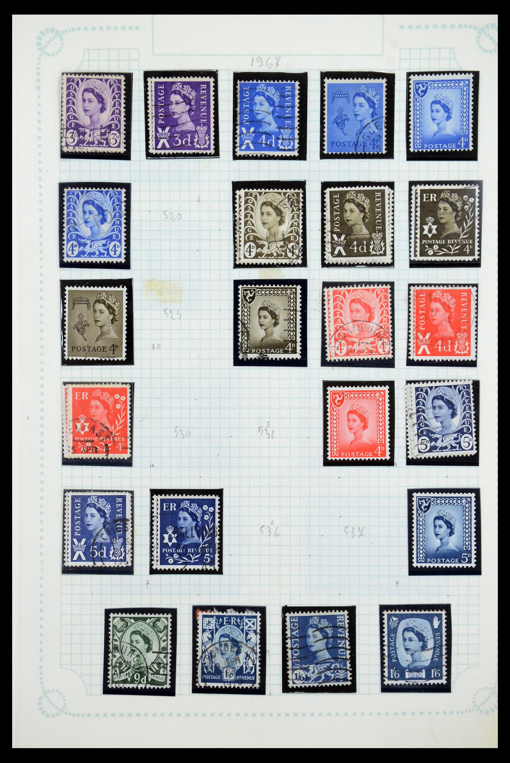 35737 037 - Postzegelverzameling 35737 Engeland 1841-1976.