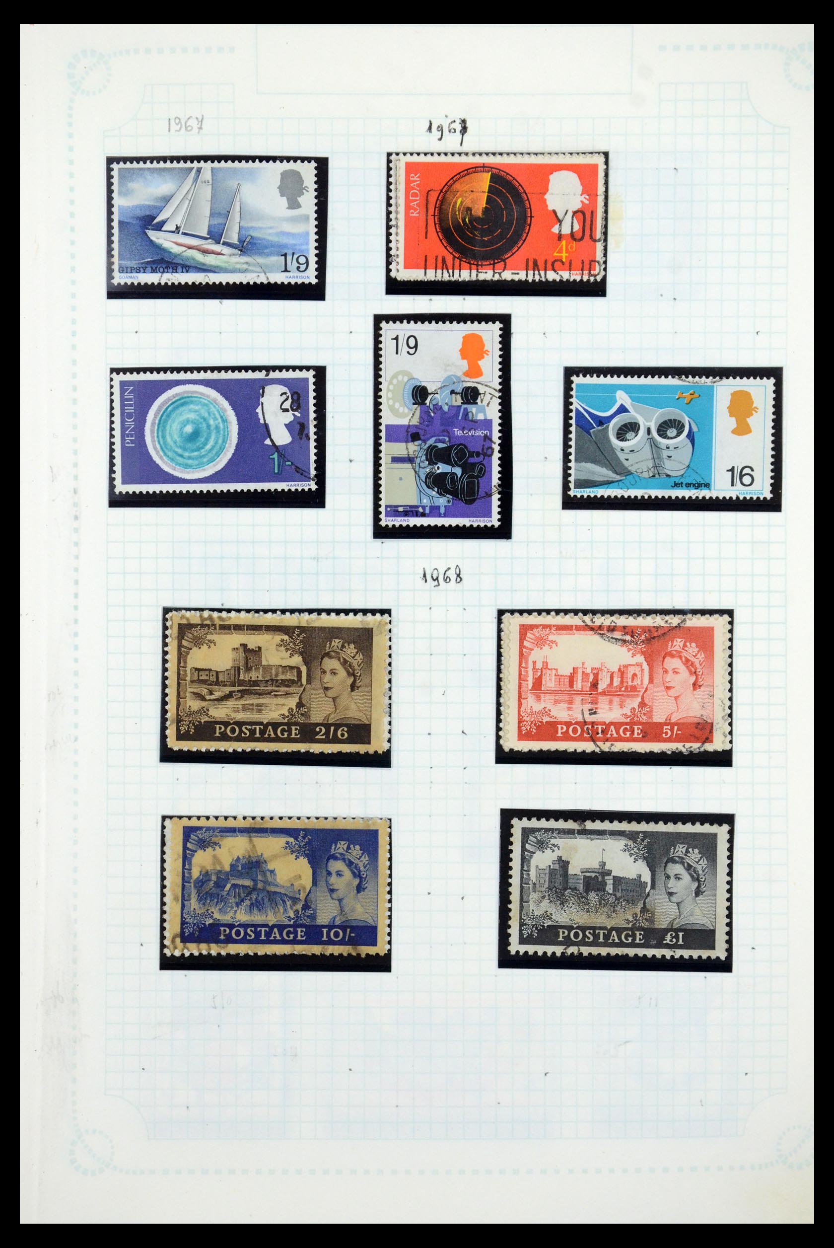 35737 038 - Postzegelverzameling 35737 Engeland 1841-1976.